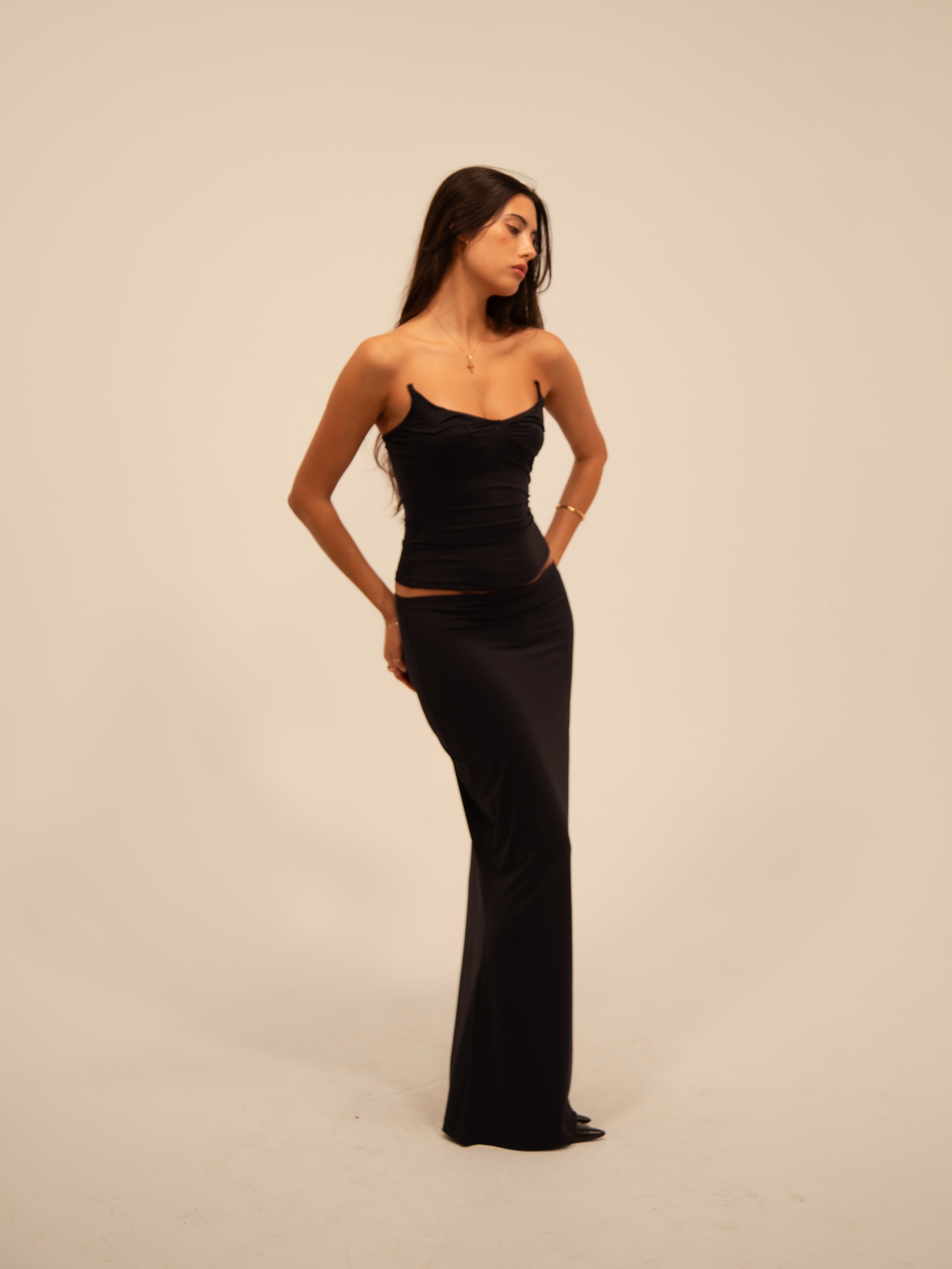 MERMAID SKIRT IN BLACK + RECYCLED