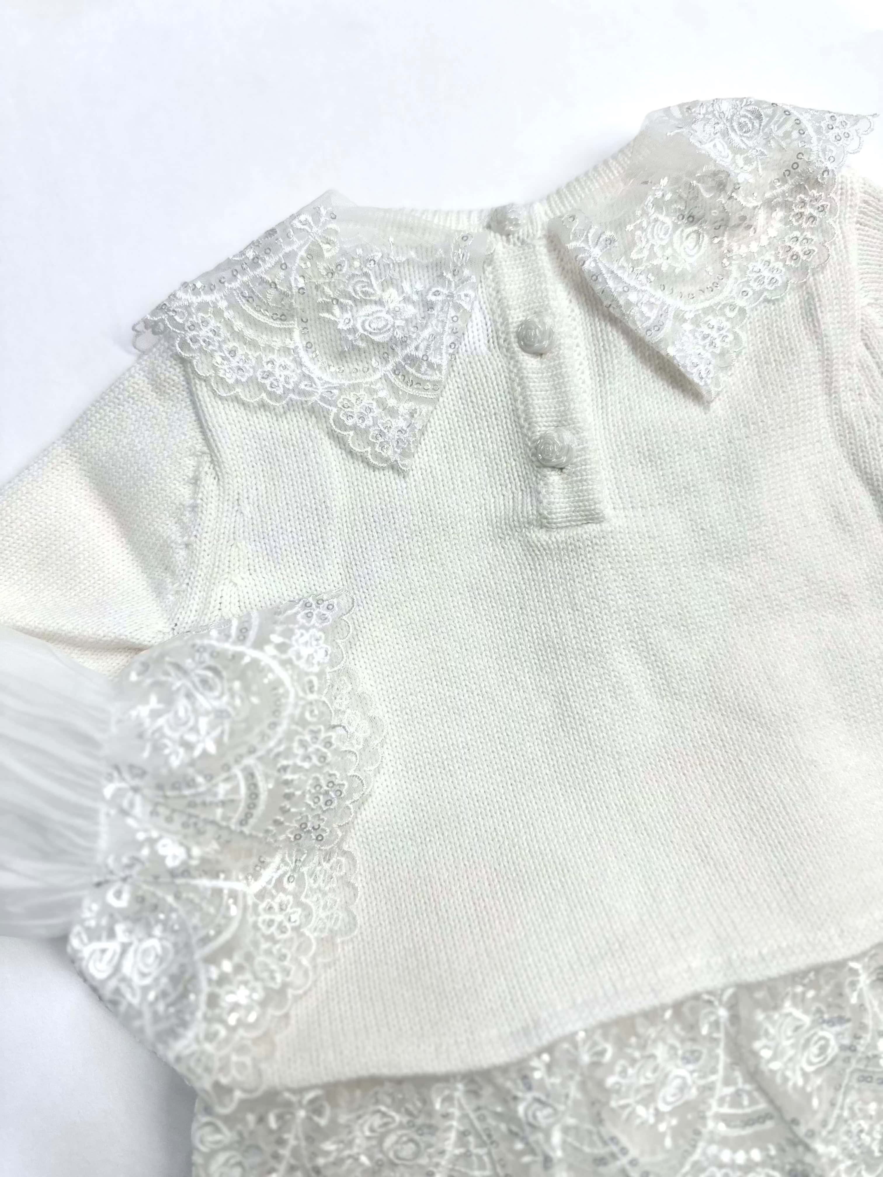 Emma White Cotton and Lace Top and Shorts Set - Petite Maison Kids