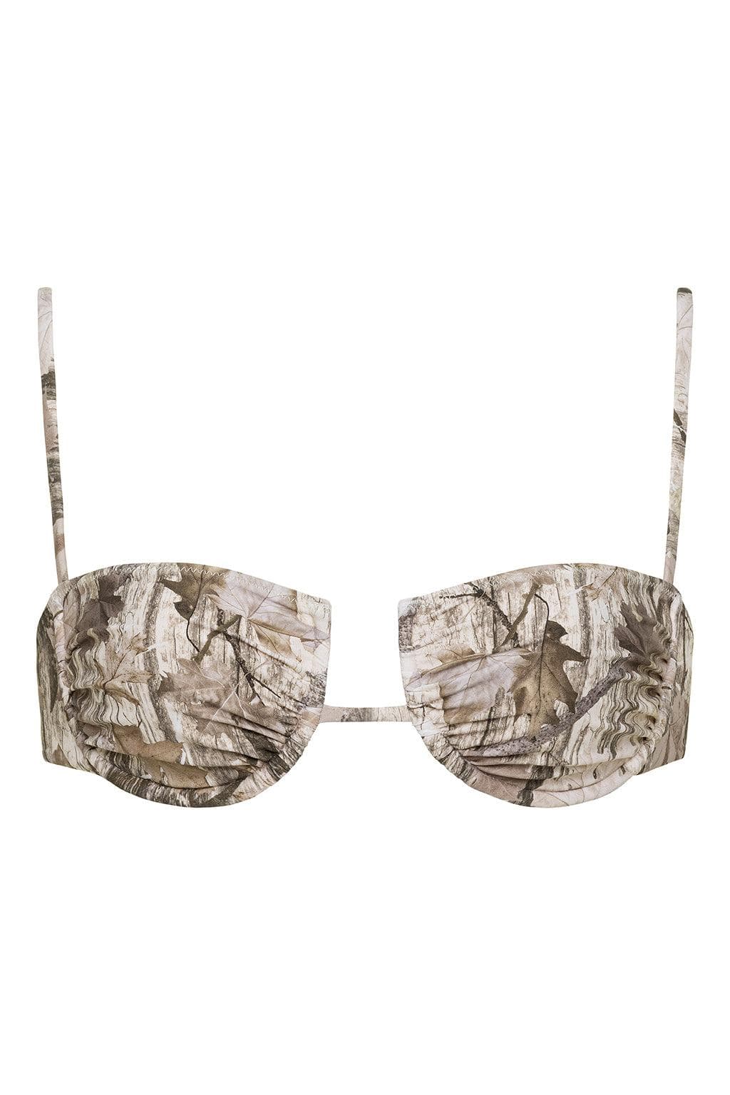 Camo Simonette Bikini Top