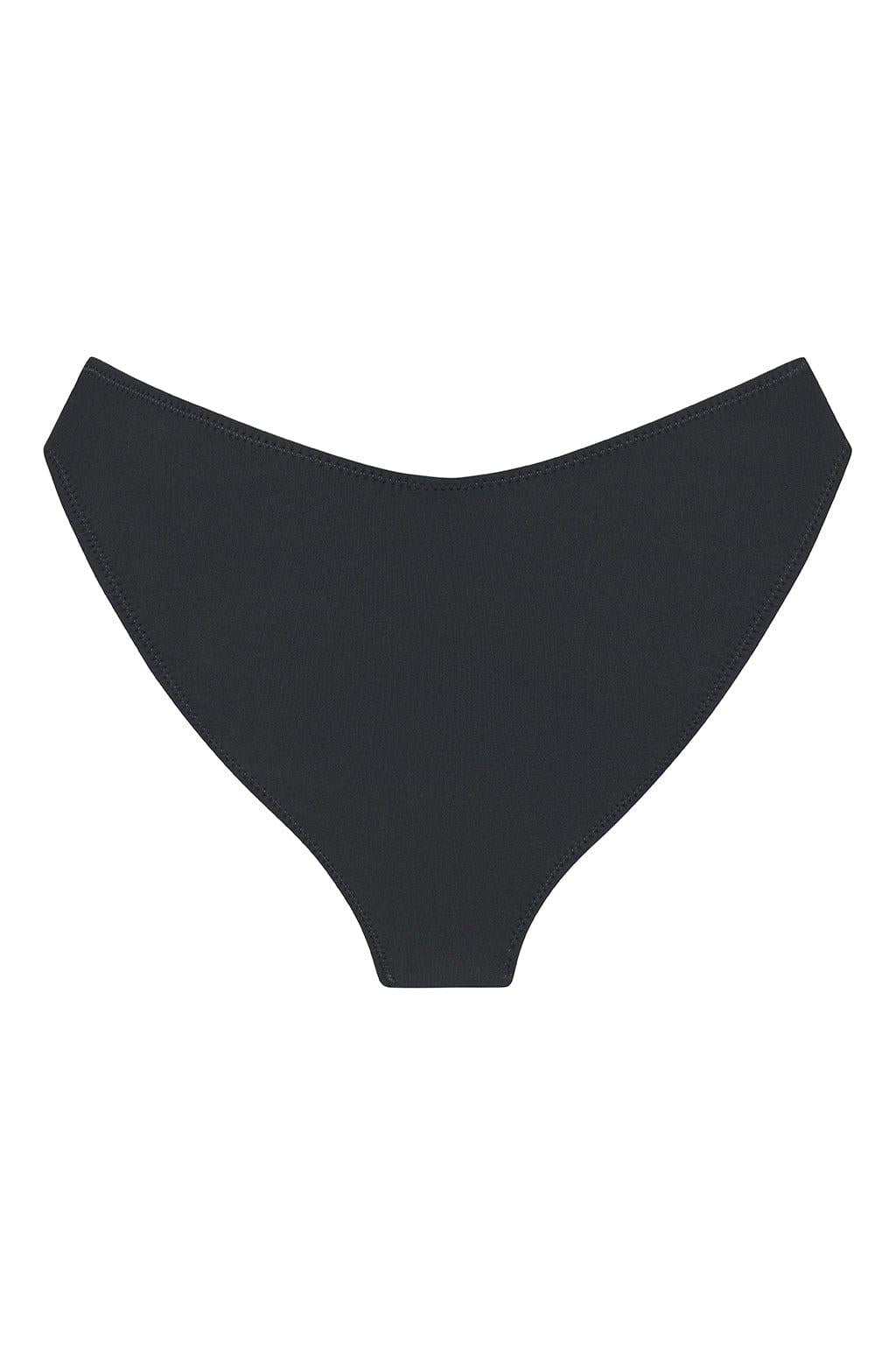 Charcoal Added Coverage Lulu (Zig-Zag Stitch) Bikini Bottom