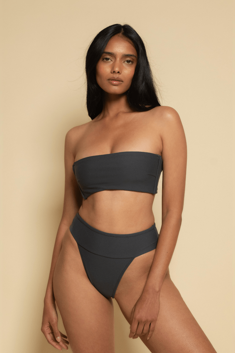 Charcoal Summer Variation Bikini Top
