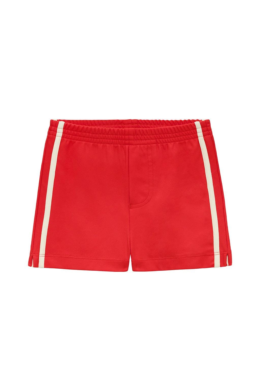 Cherry Mini Swim Trunk (Athletic Stripe)