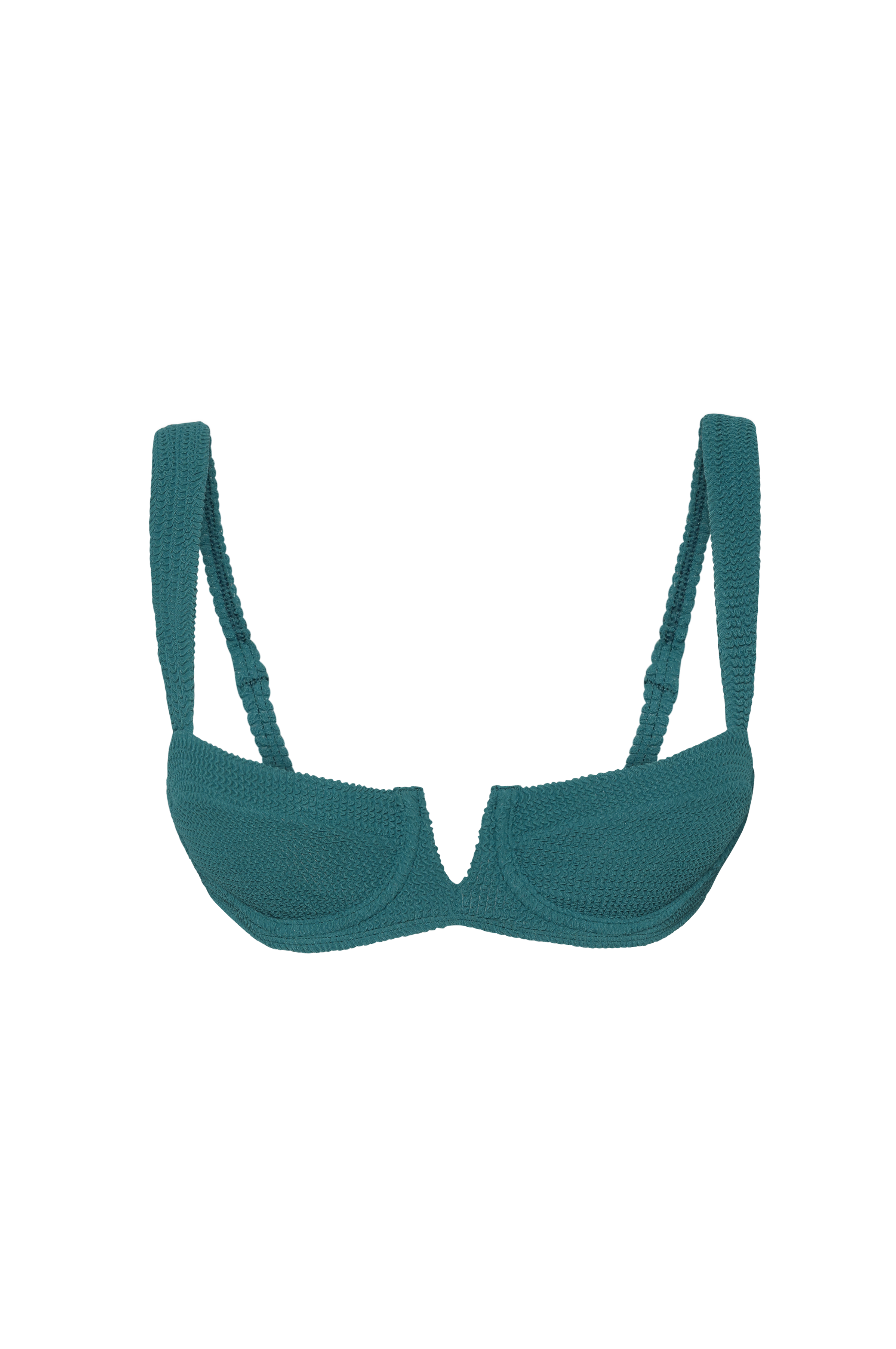 Clovelly Top | Ocean Green Crinkle