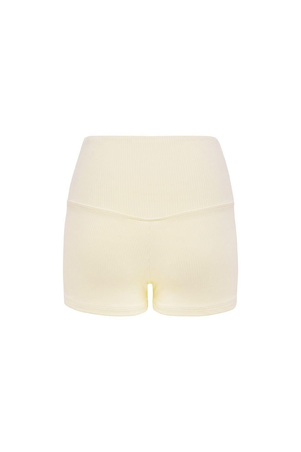 Cream Rib Micro Bike Short