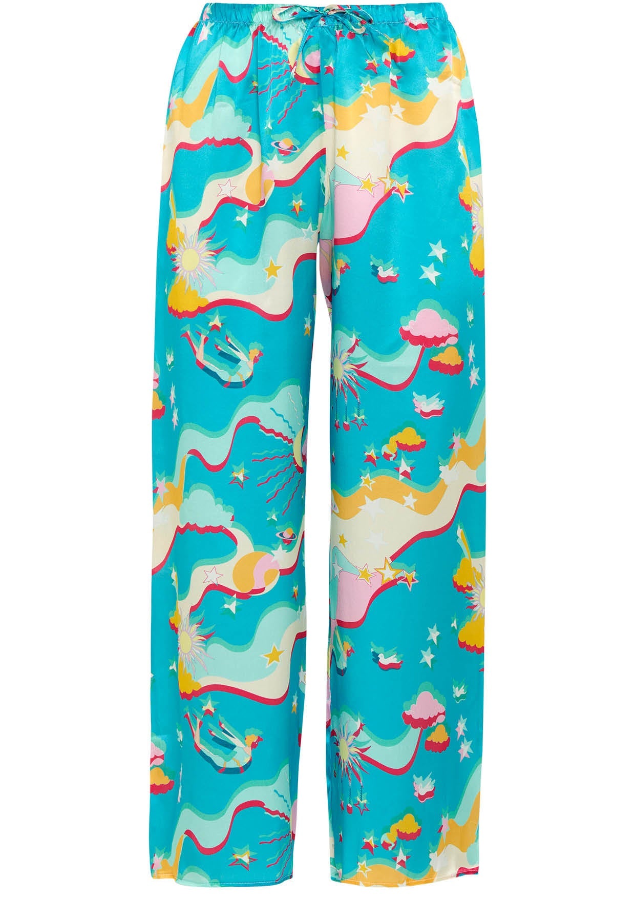 Image of product named astroelevator pigalle silk trousers by Paolita London