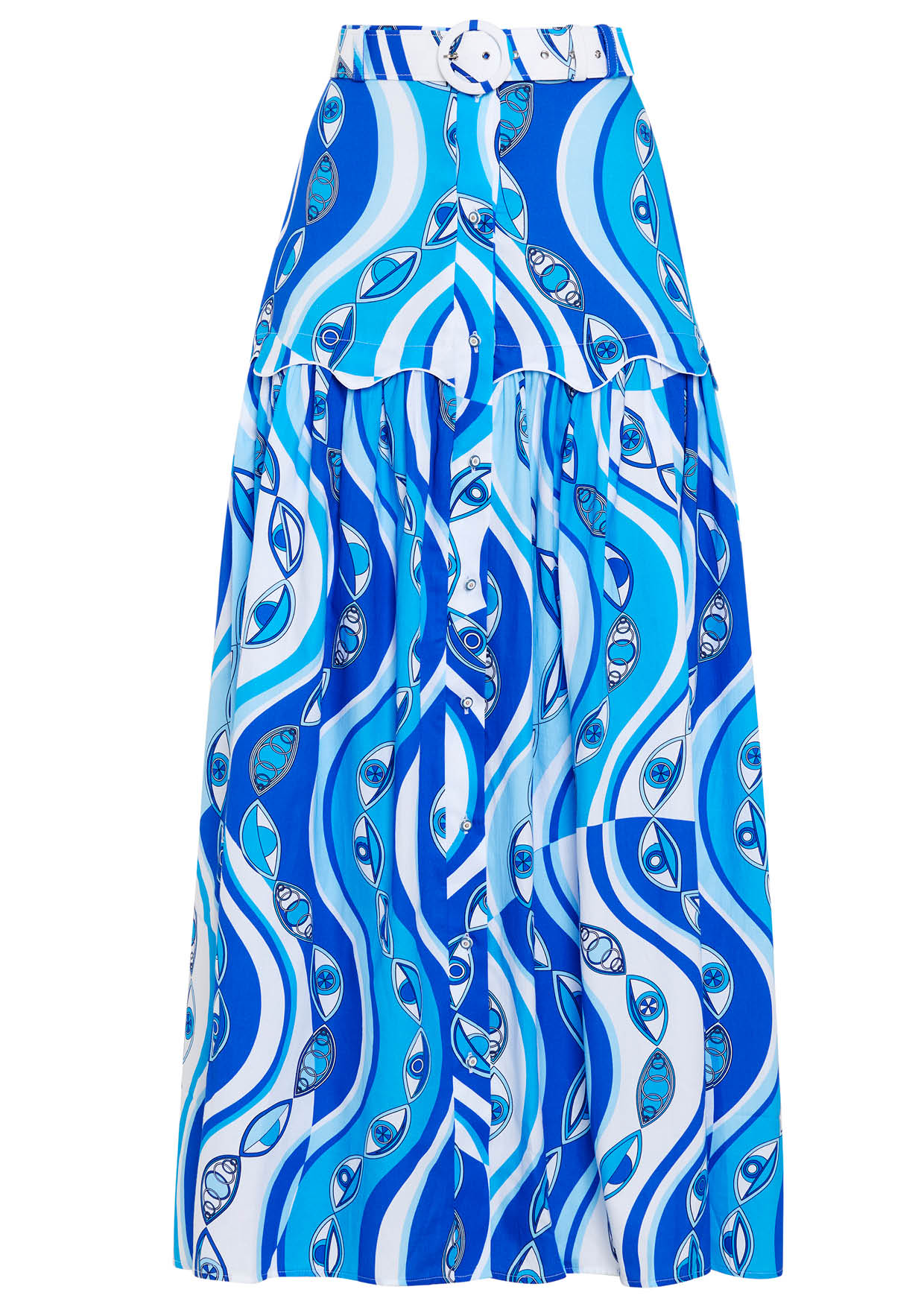 Image of product named ocean eyes maxi skirt by Paolita London
