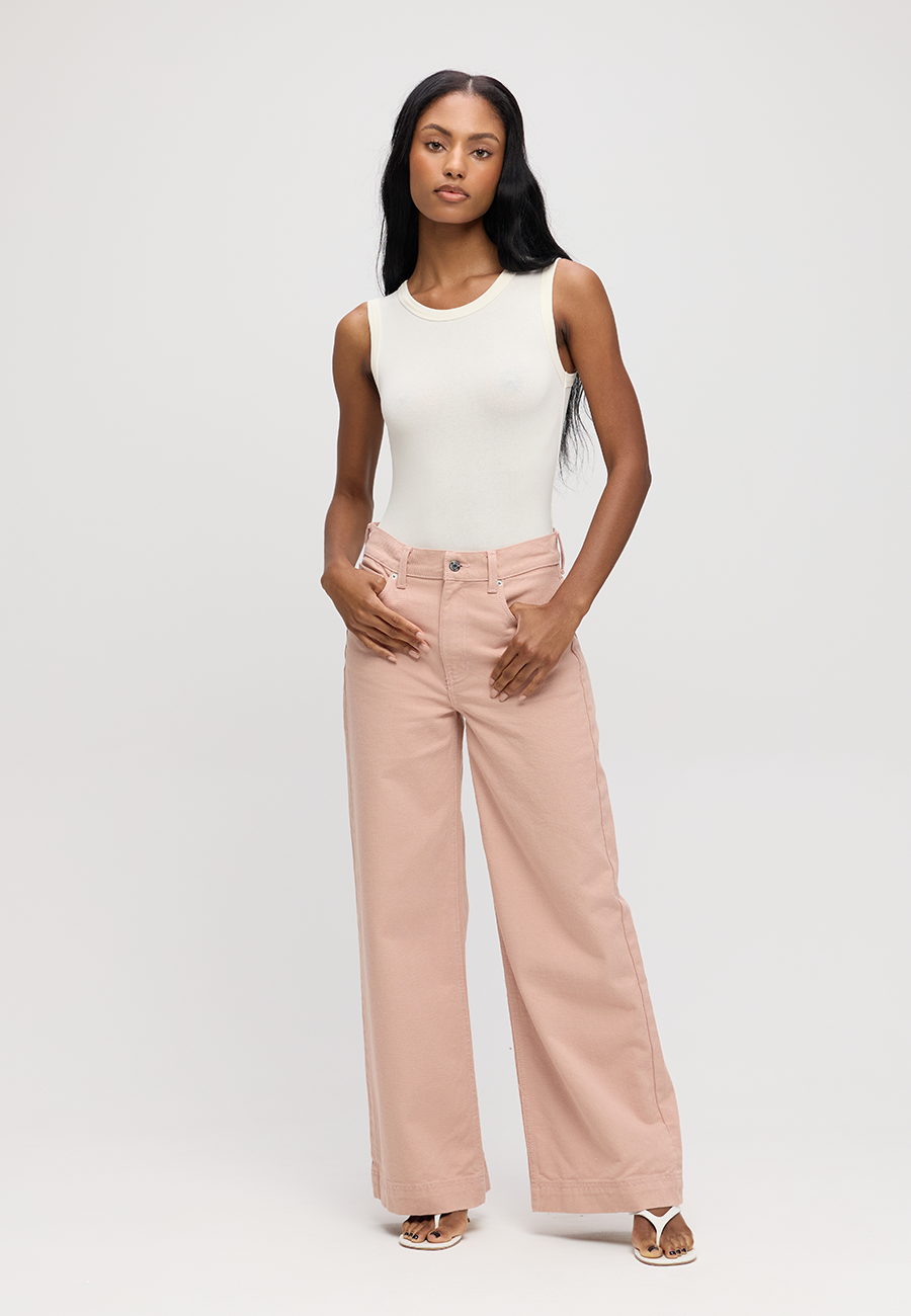 Devon Wide Leg Crop - Antler