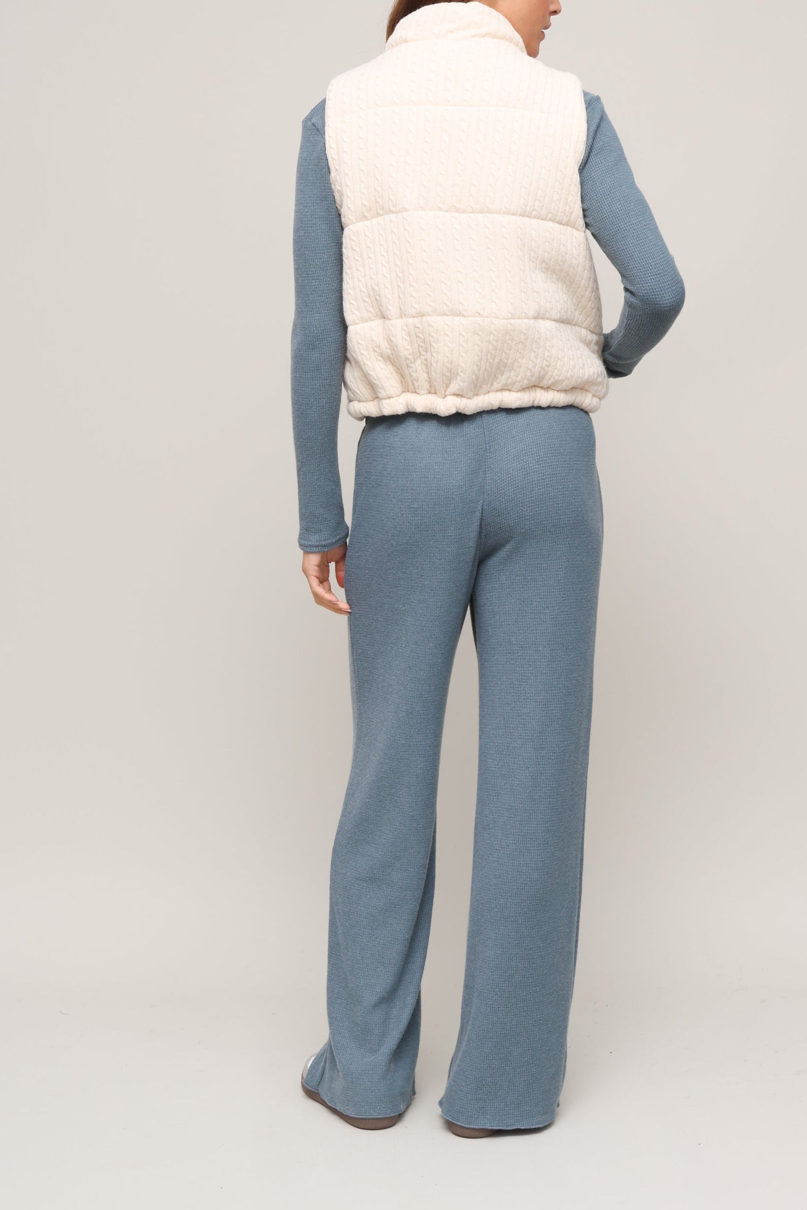 Alistair Cable Puffer Vest | Brooklyn Karma