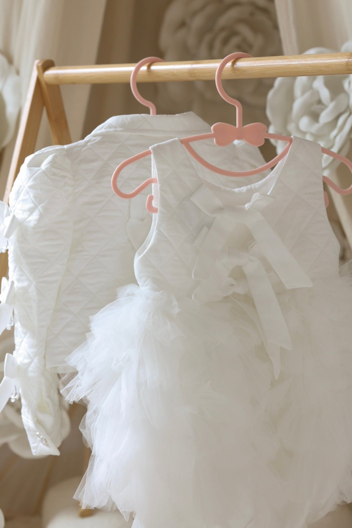 Poppy White Quilted Romper - Petite Maison Kids