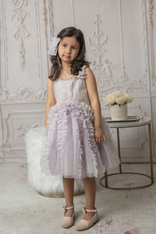 Ariel Lavender Tulle Dress - Petite Maison Kids