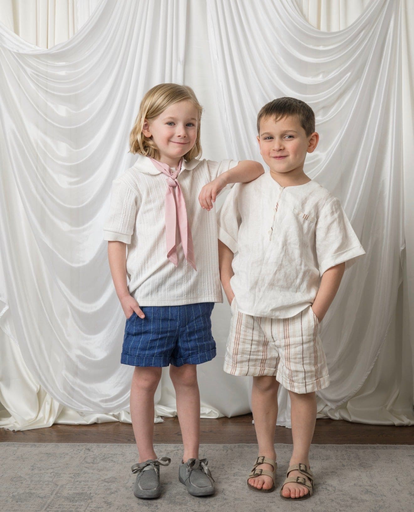 Alex White Short Sleeve Polo Shirt - Petite Maison Kids