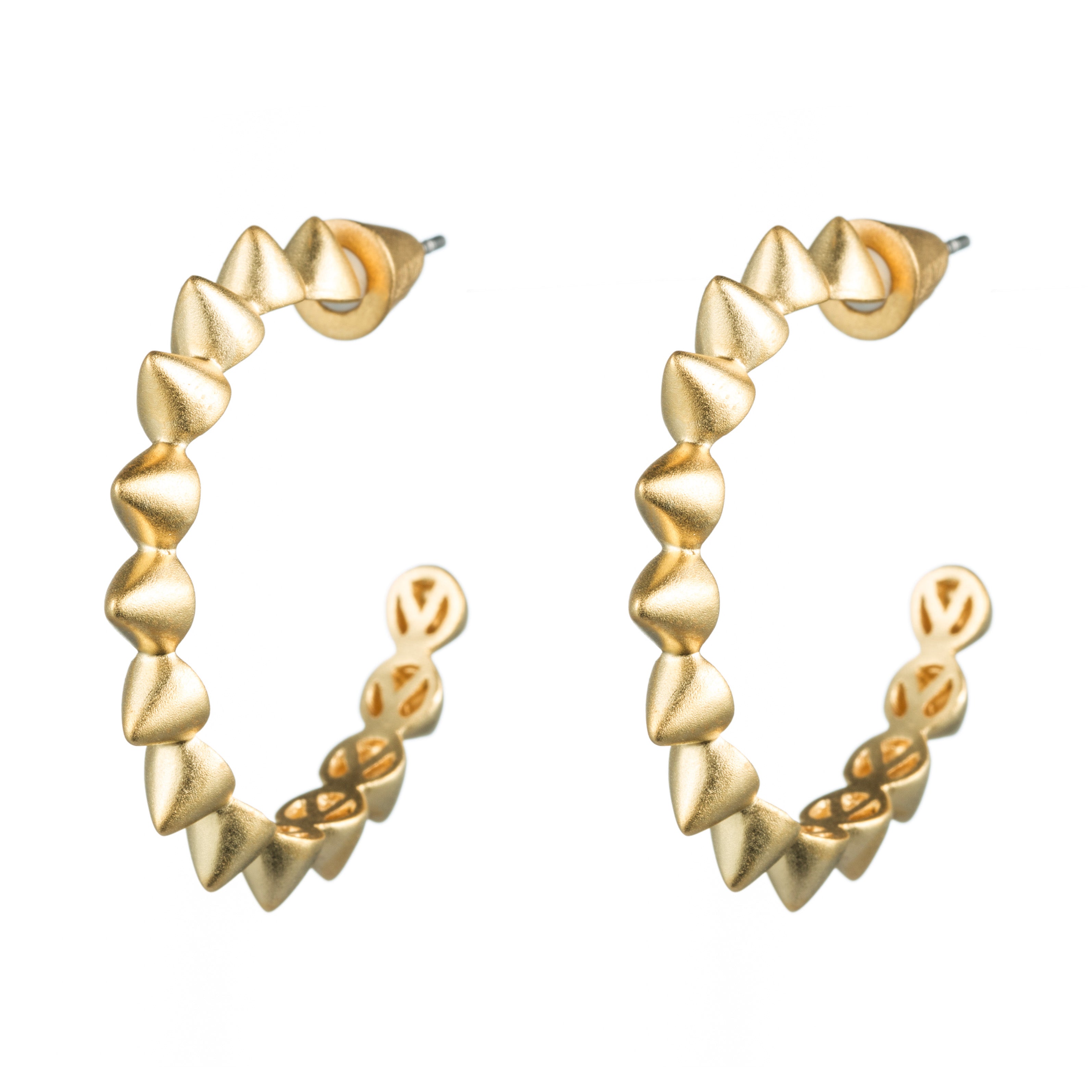 Large Cone Hoop Earrings