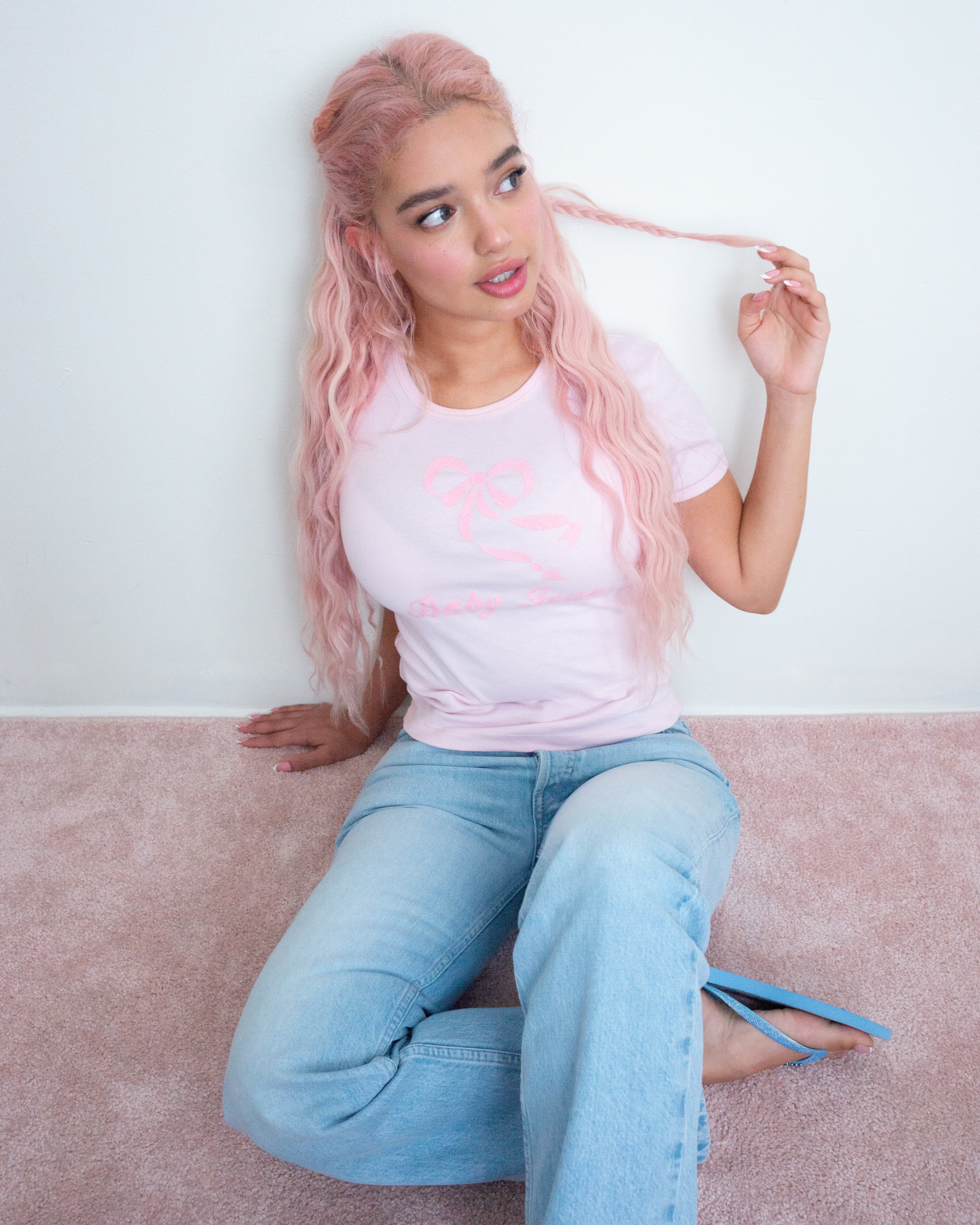 Baby Jean Tee - Cotton Candy