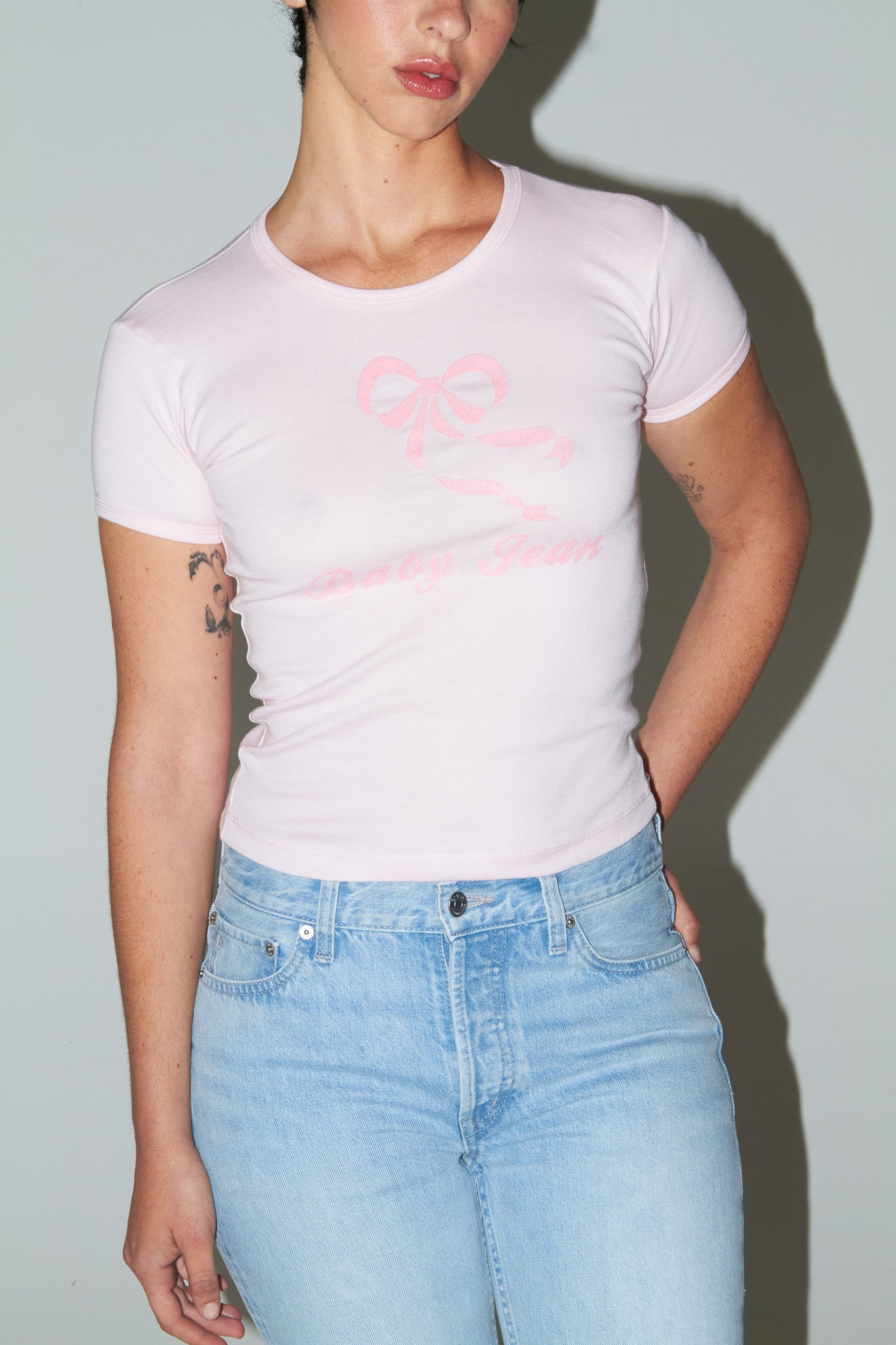 Baby Jean Tee - Cotton Candy