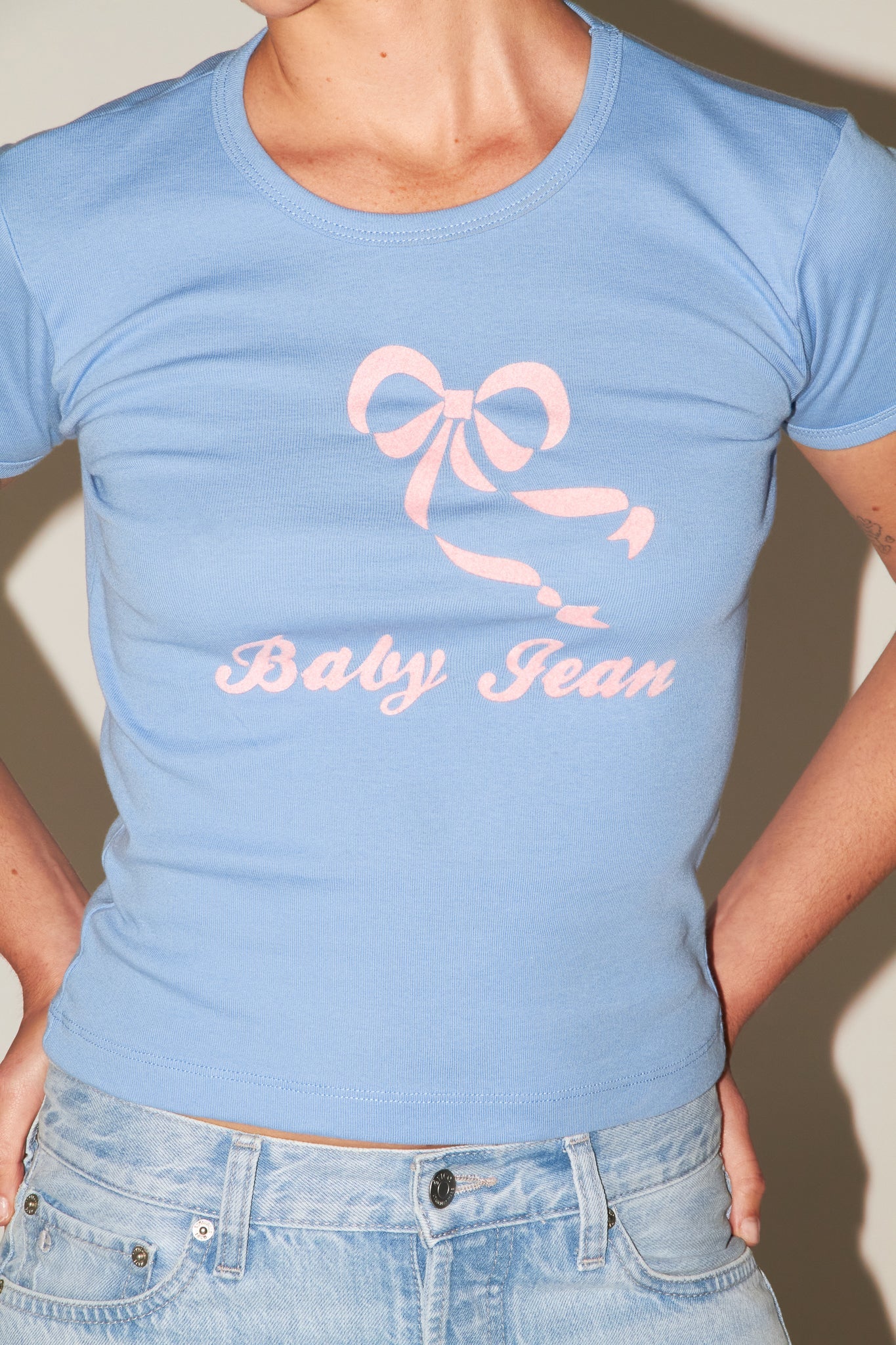 Baby Jean Tee - Powder