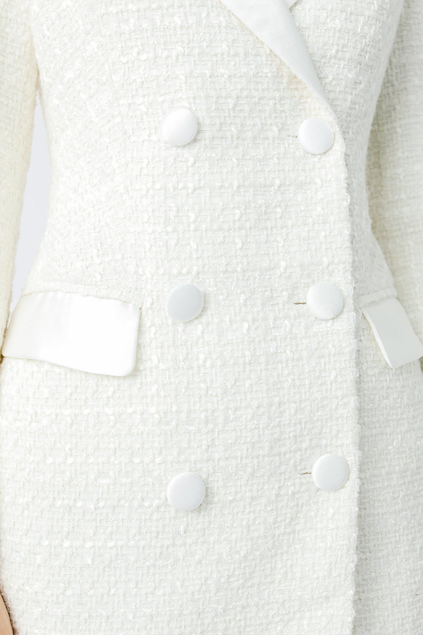 Alexis Tweed Dress - Ivory