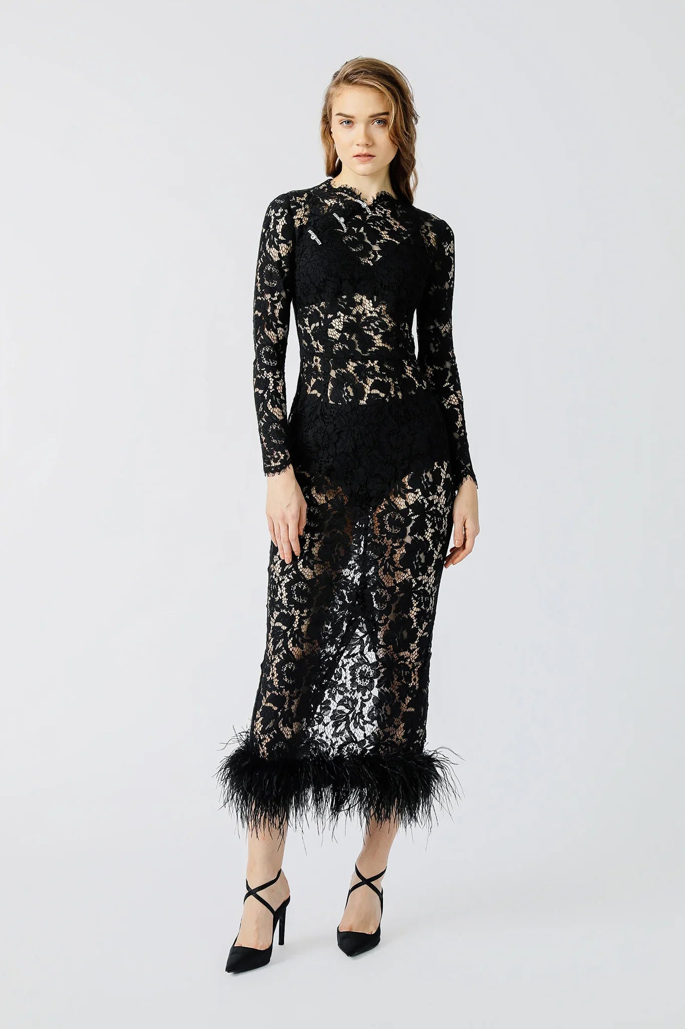 Maxine Lace Dress - Black