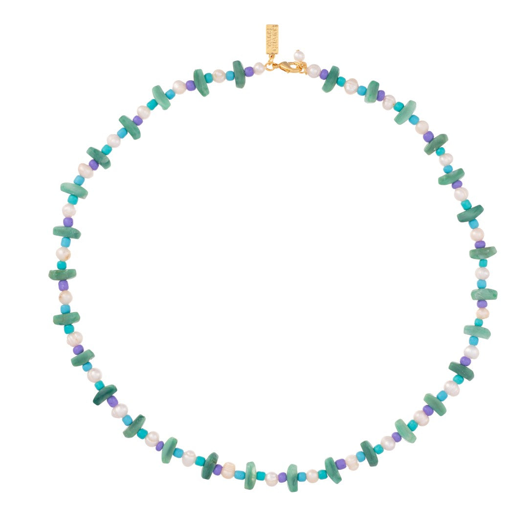 Fiji Pearl Necklace- Blue