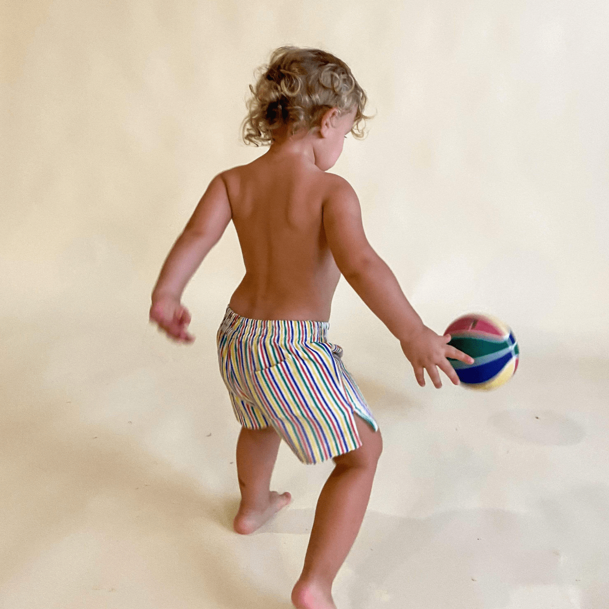 Fun Stripe Mini Swim Trunk