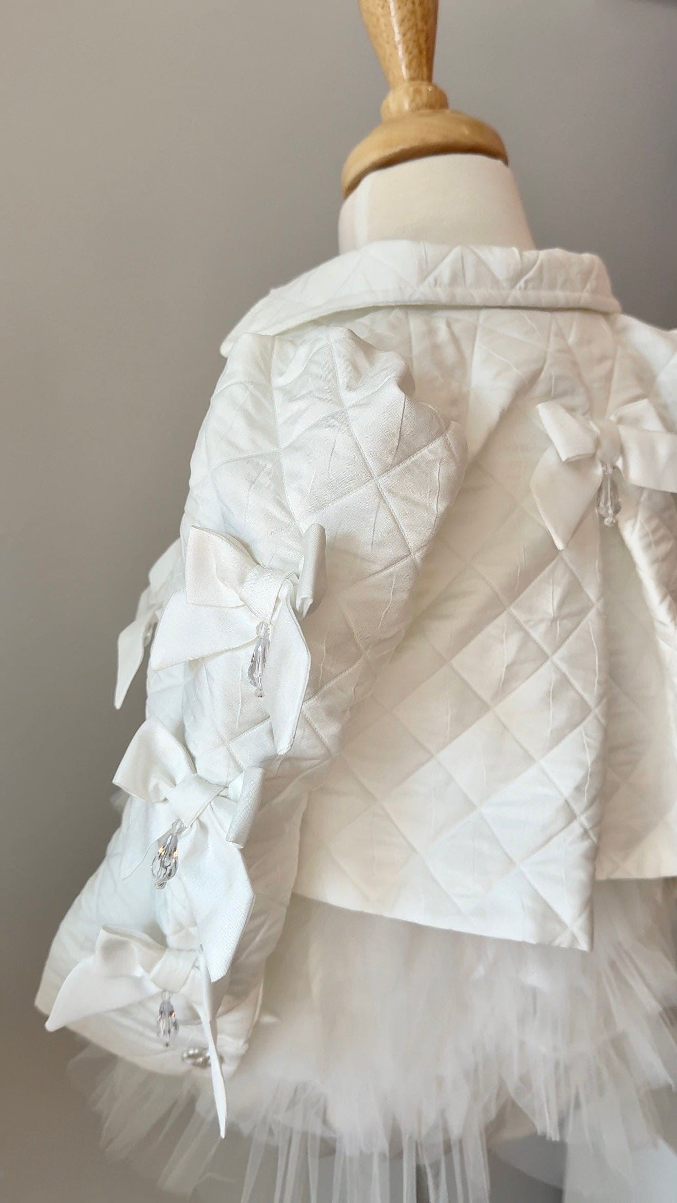 Poppy White Quilted Jacket - Petite Maison Kids