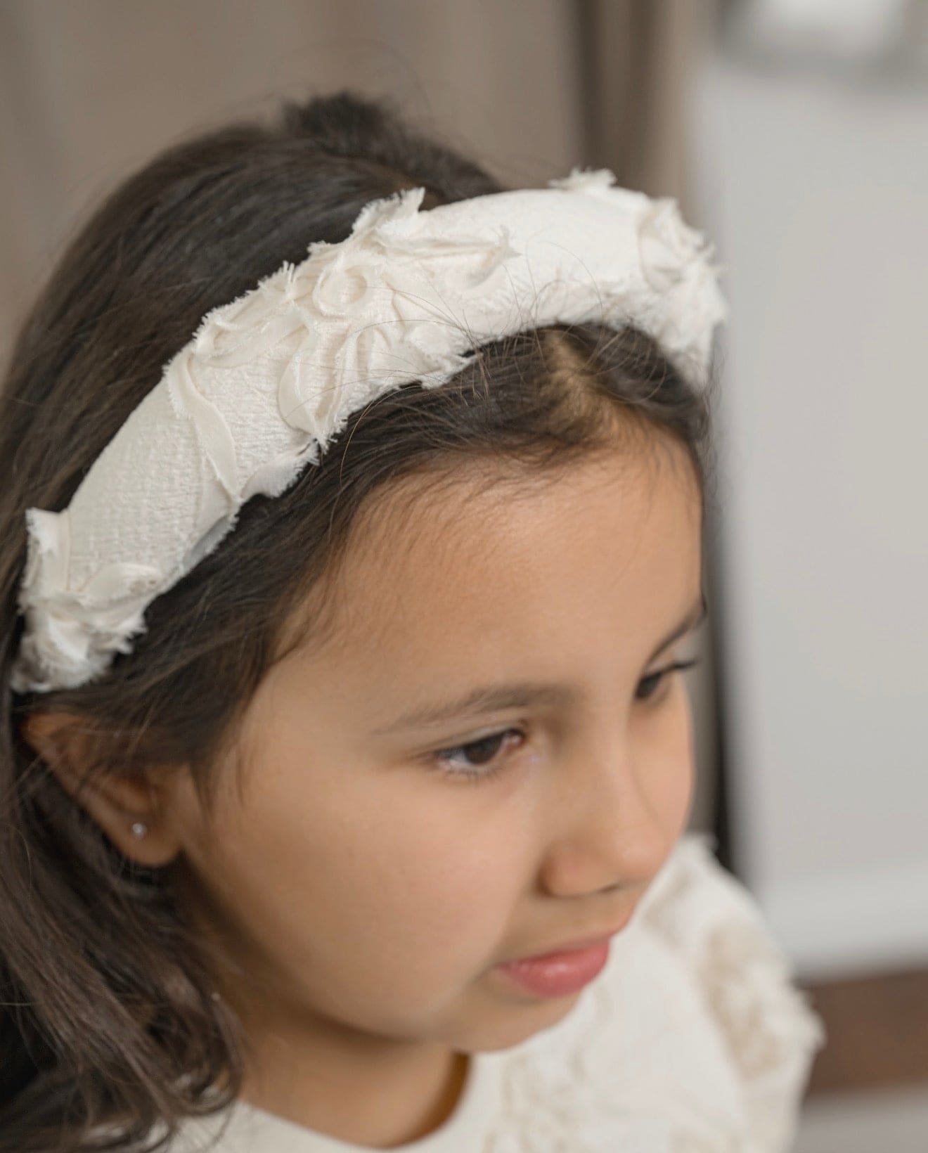Ava Ivory Flower Headband - Petite Maison Kids