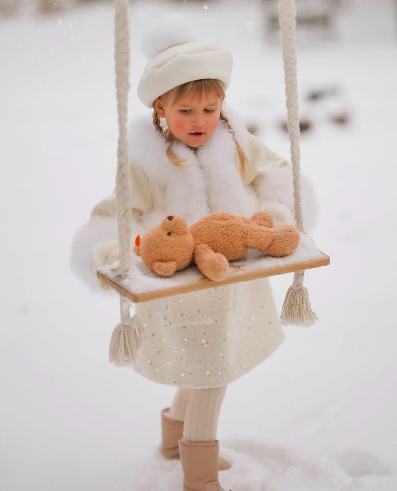 Marshmallow Wool Coat - Petite Maison Kids