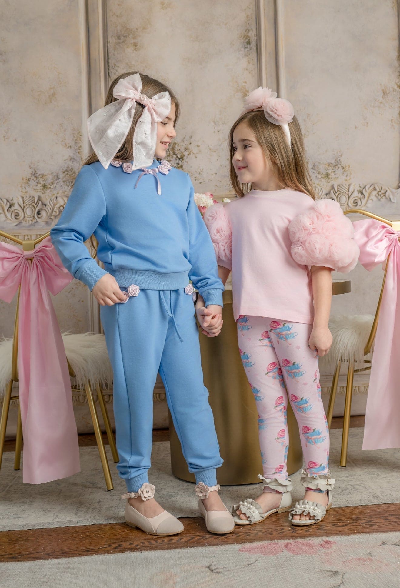 Maya Blue Cotton Sweater Top - Petite Maison Kids