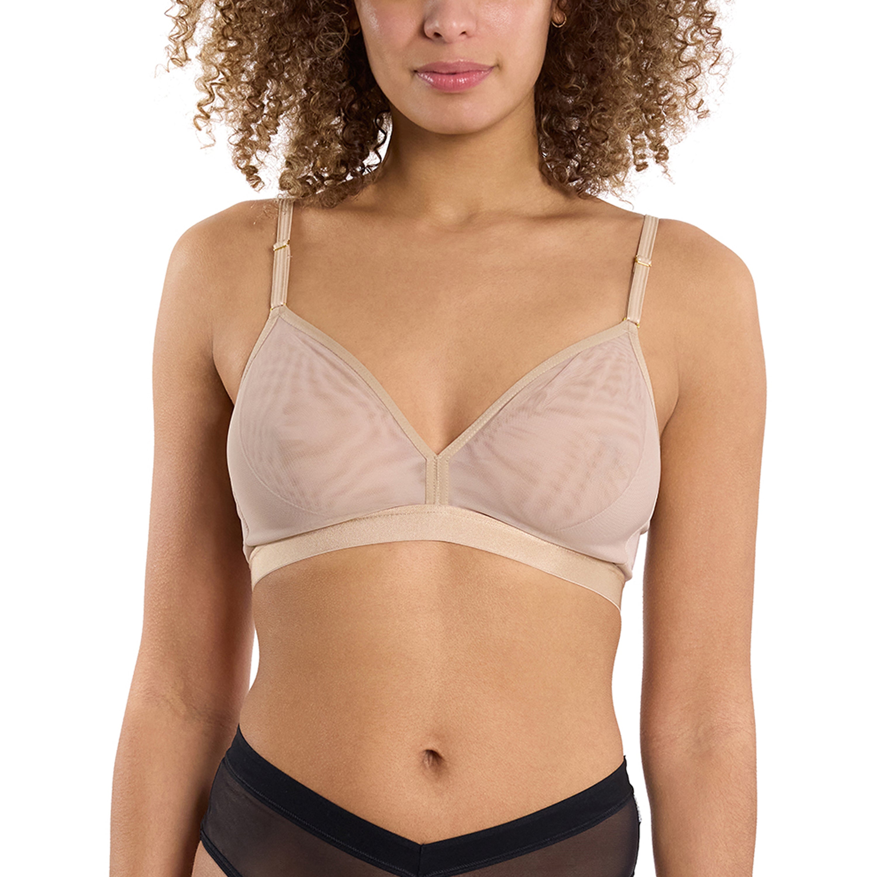 MESH TRIANGLE BRALETTE