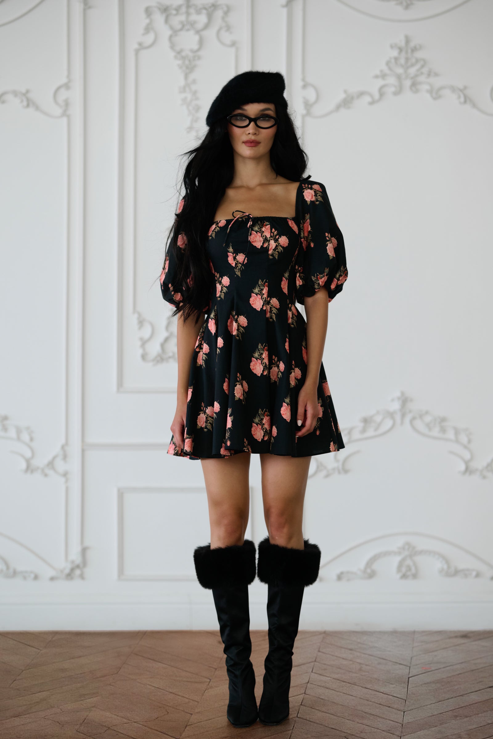 The Night Rose Mini Day Dress
