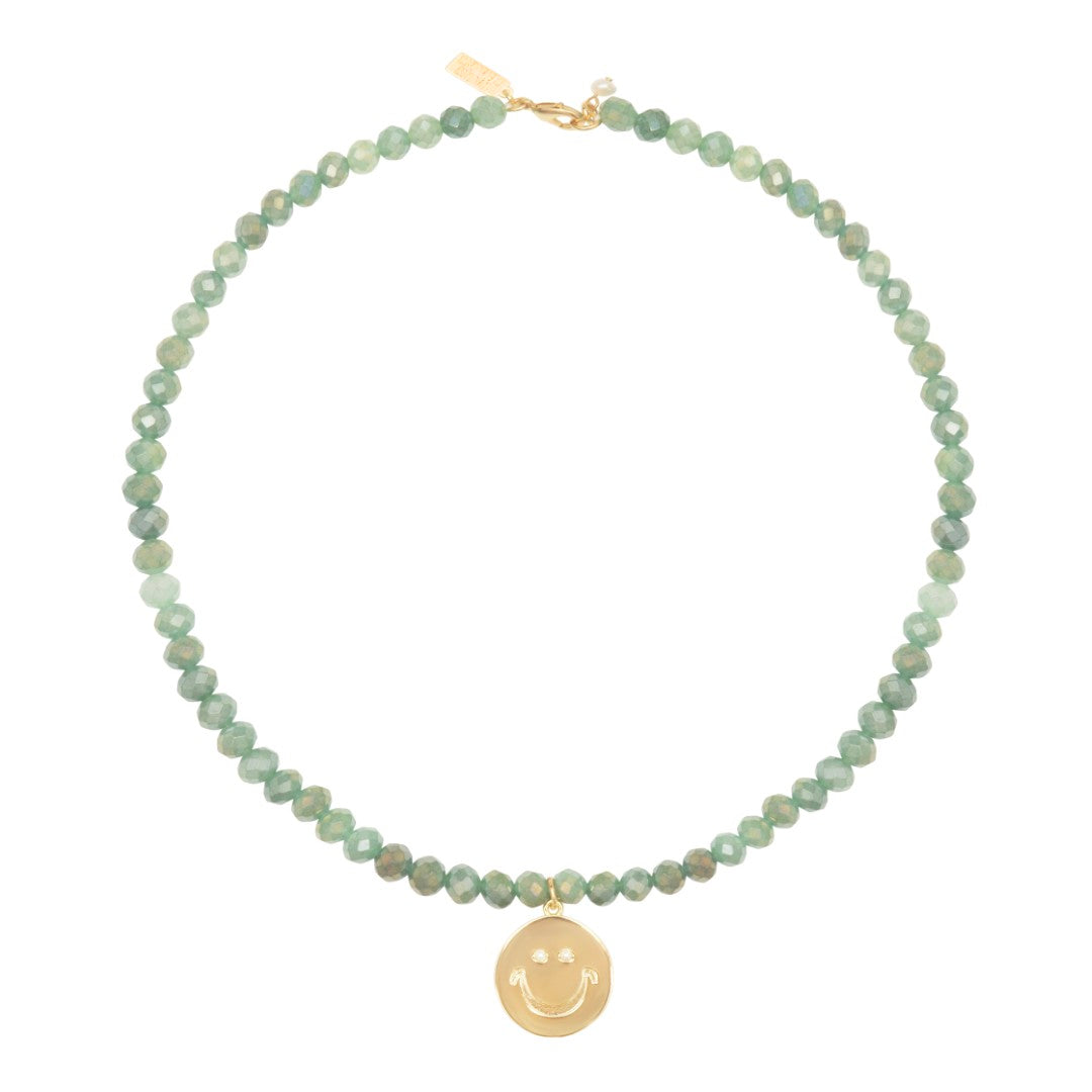 Have A Nice Day Necklace- Green