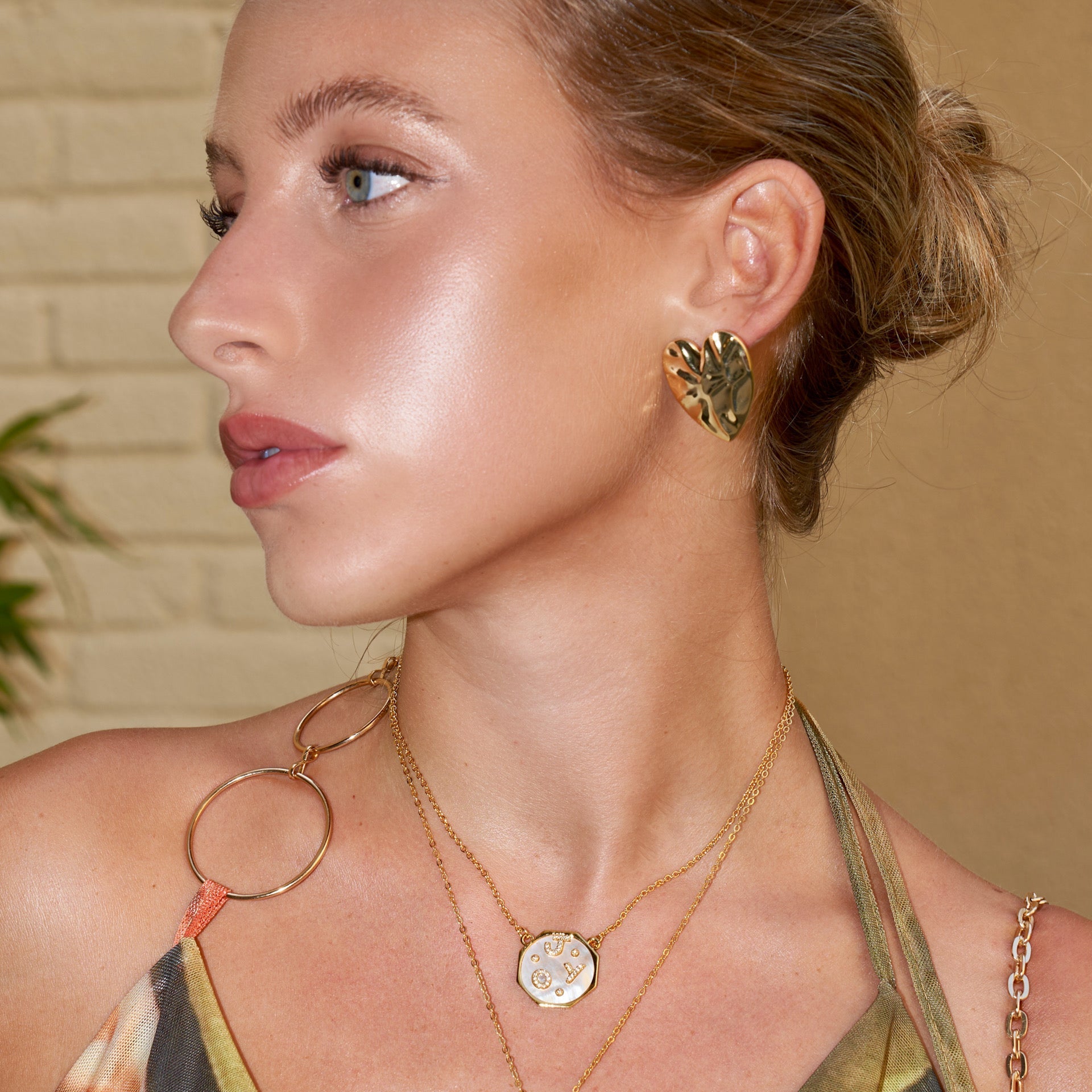 Golden Love Earrings