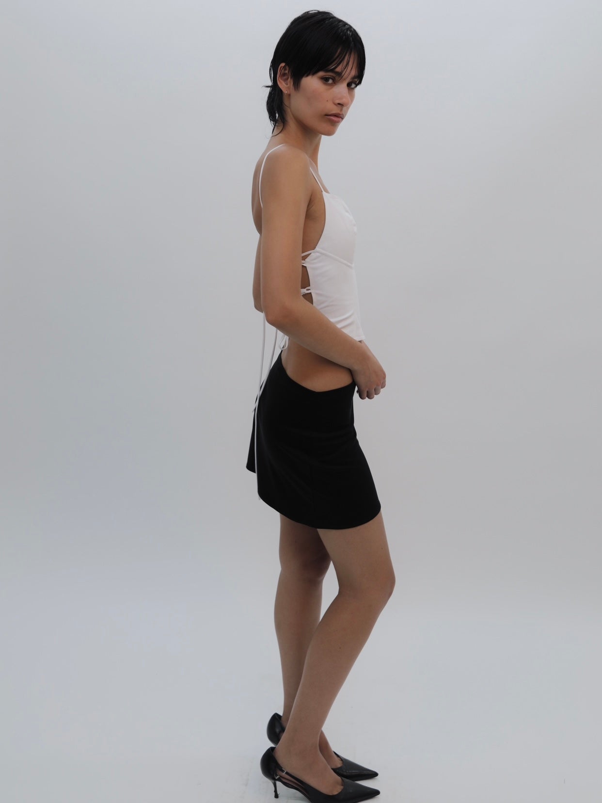 BACKLESS TIE TOP + ORGANIC