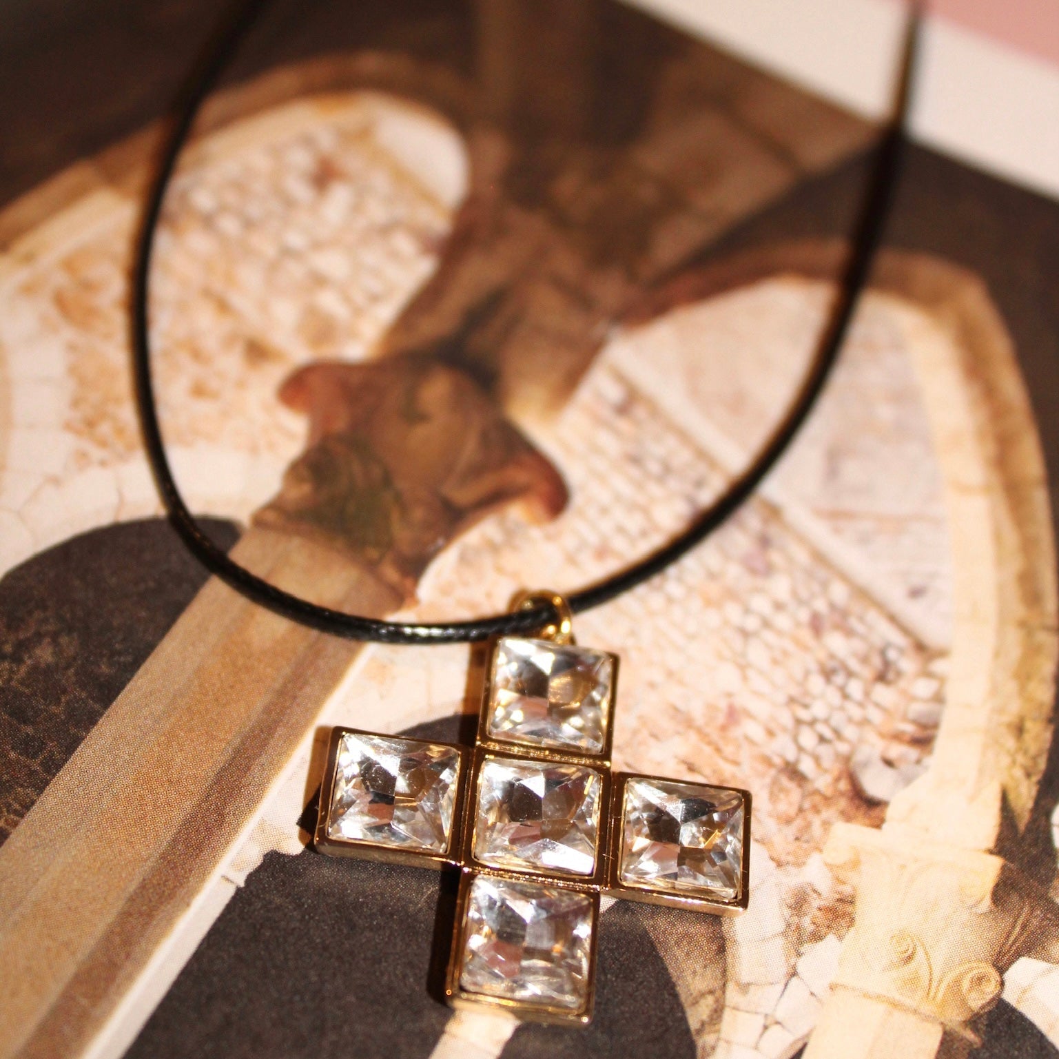 Venezia Crystal Cord Choker