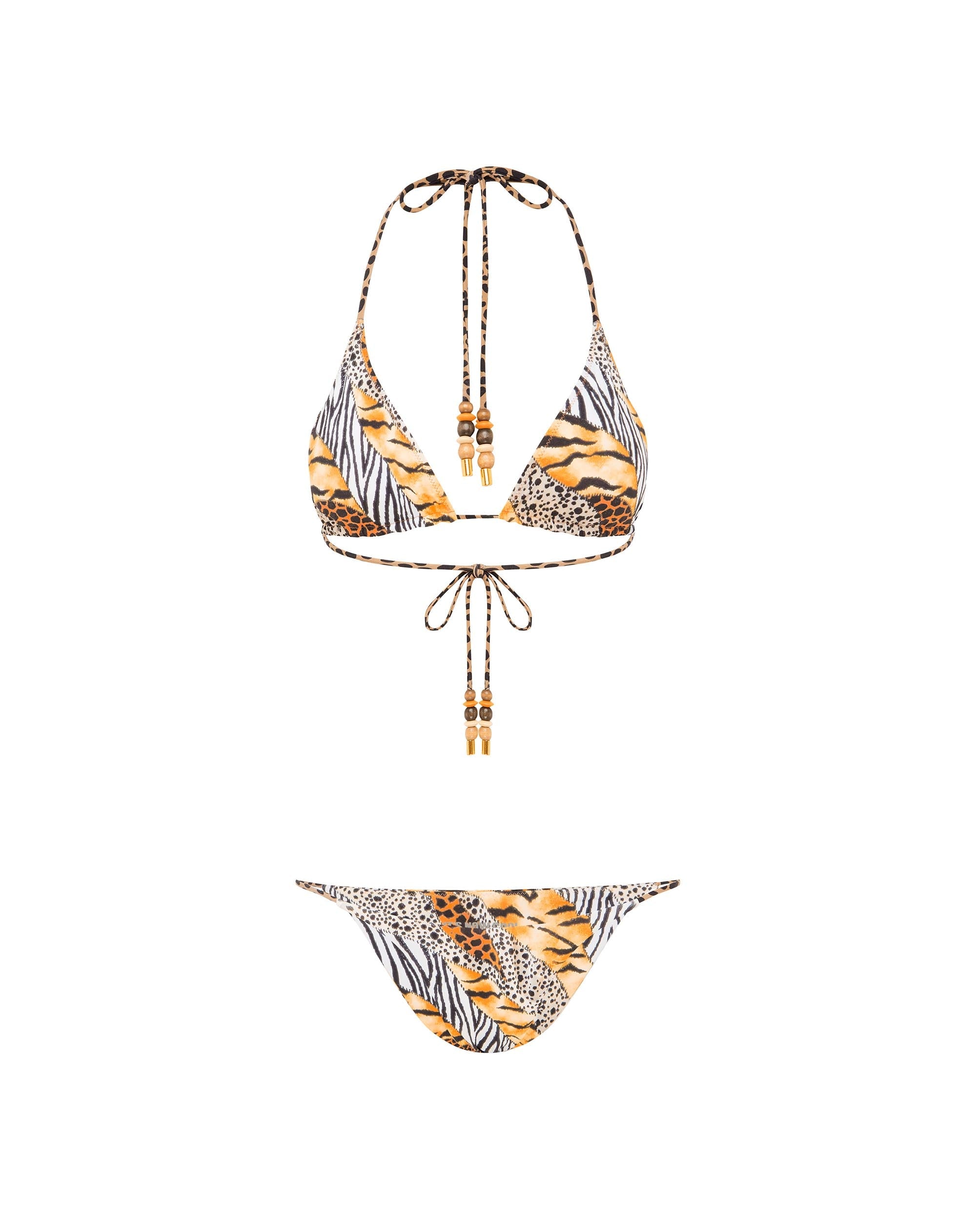 Studio image of the front of the String Pant - Amarula.