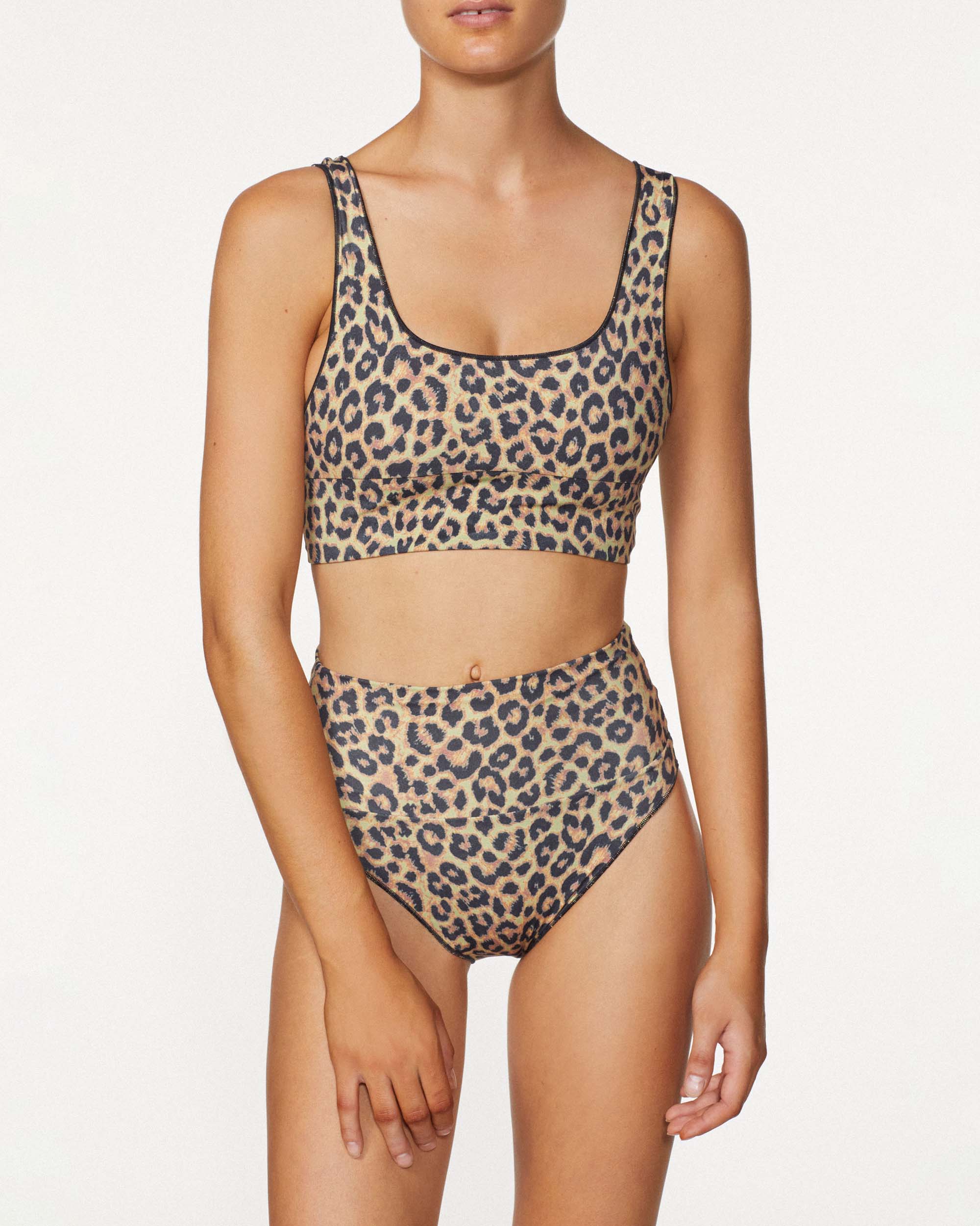 On body front of THE CONTOUR HIGH WAIST PANT - BENGAL