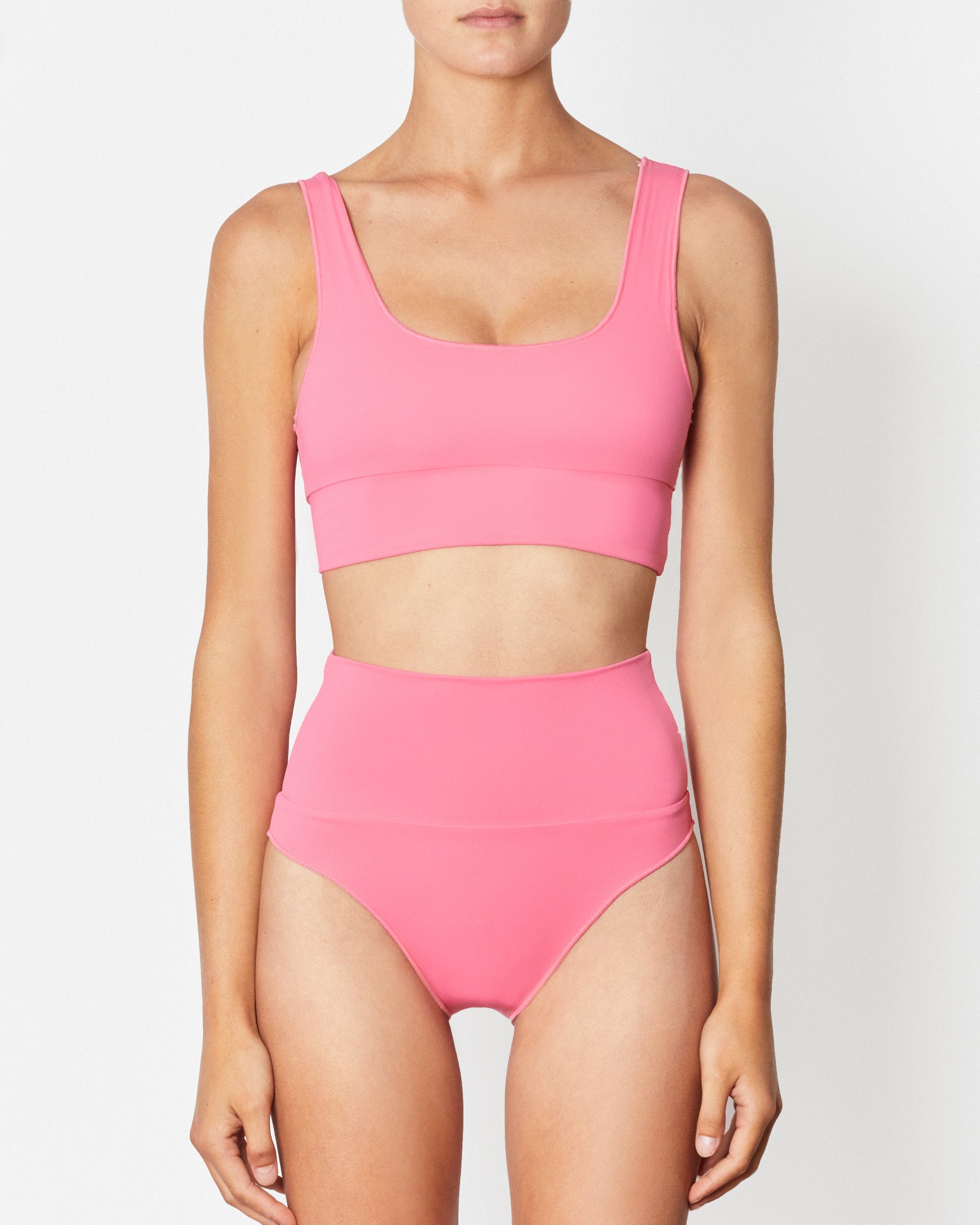 On body front of the Contour High Waist Pant - Cadillac
