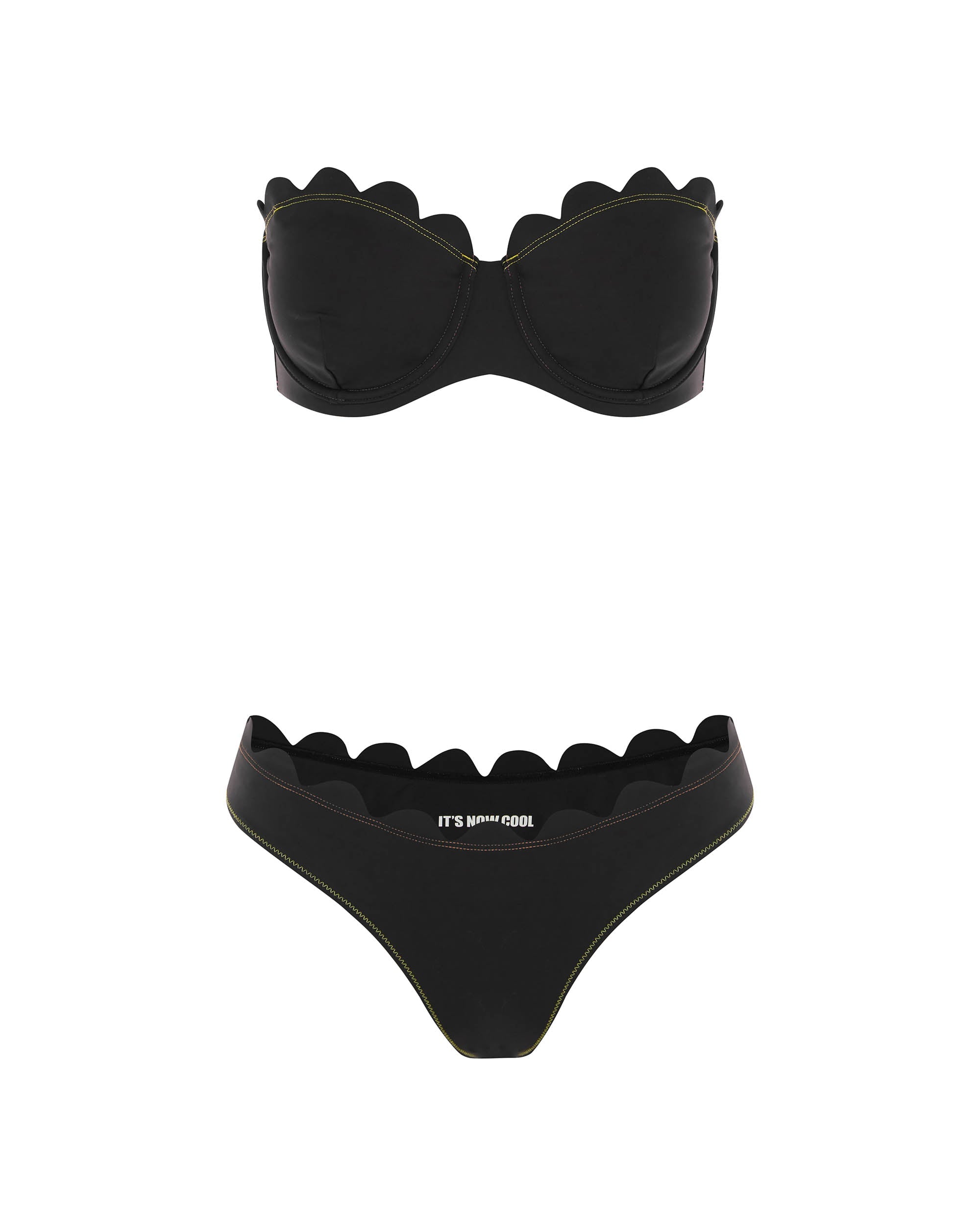 Studio image of the front of the Shell Bandeau - Conchas.