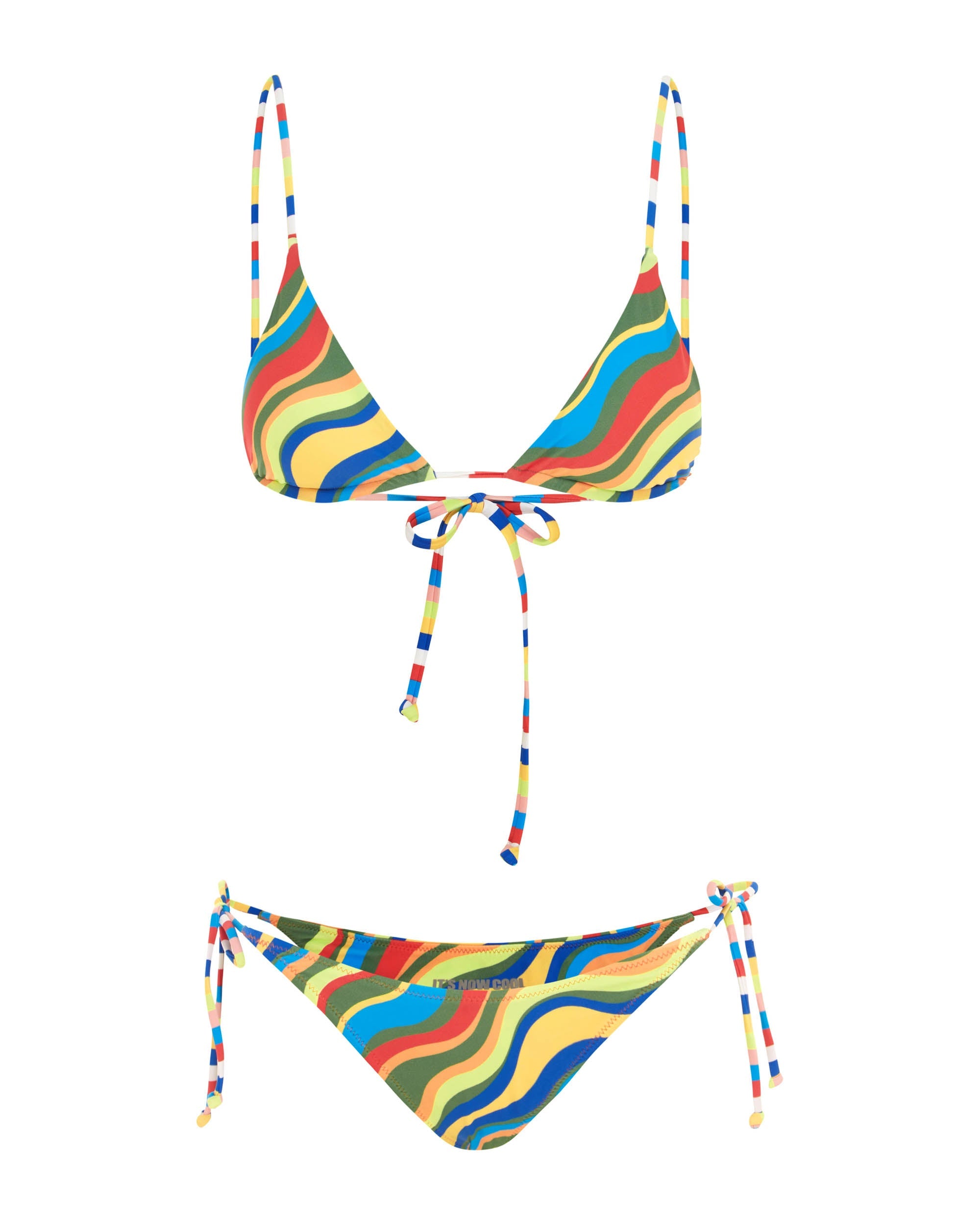 Studio image of the front of the 90s Tie Up Pant - Carnival.