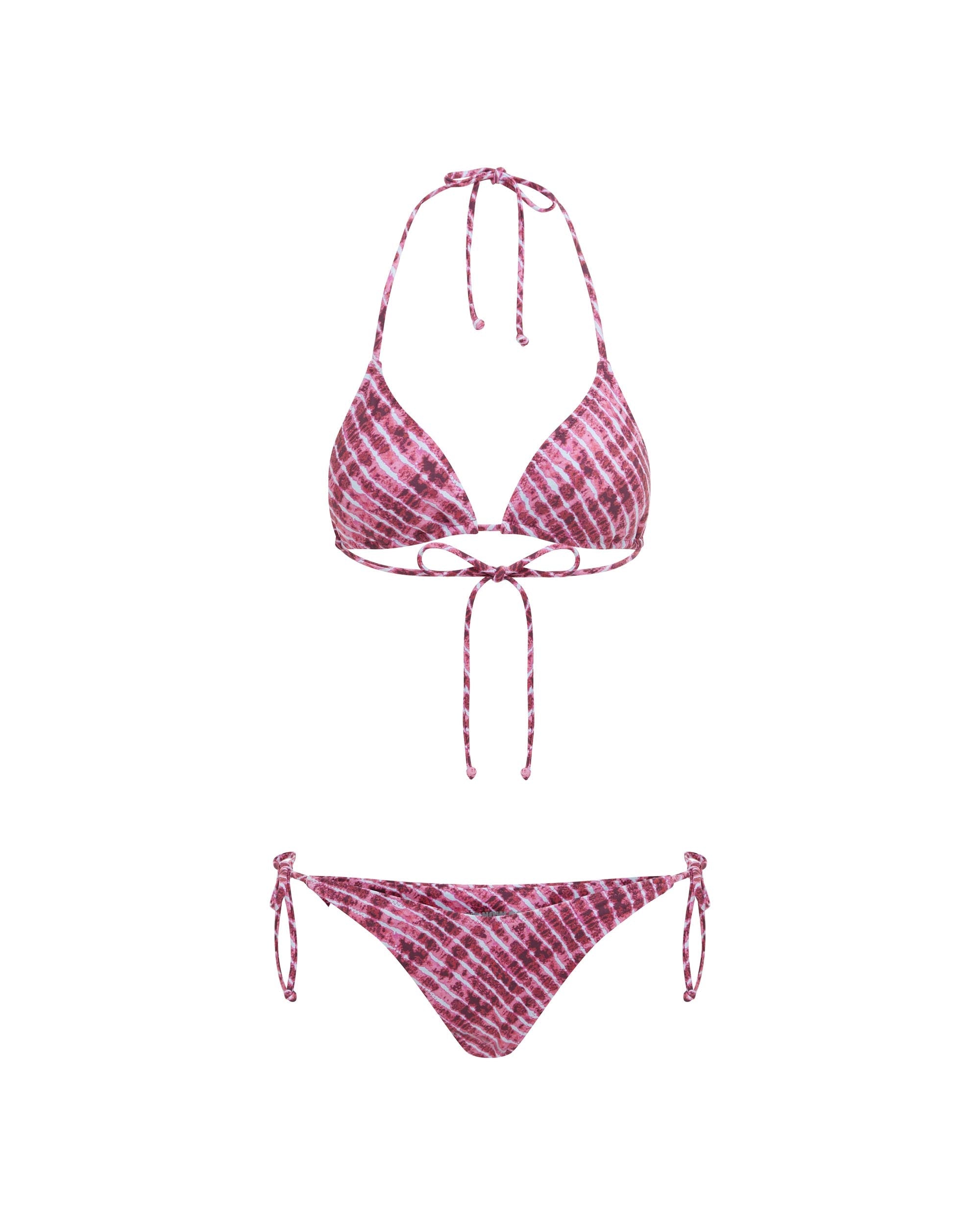 Studio image of the front of the 90s Tie Up Pant - Juicy.