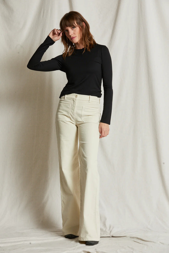 T193 - Dionne - 90's Jersey Long Sleeve Baby Tee