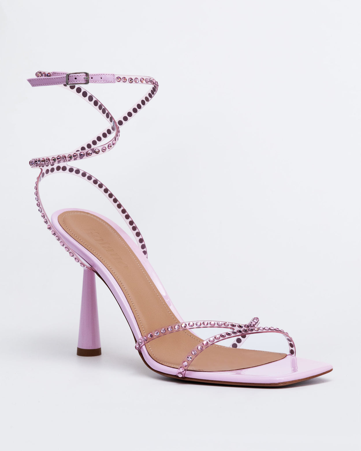 Kim Sandal 90 Crystal Embellished | Rose Pink