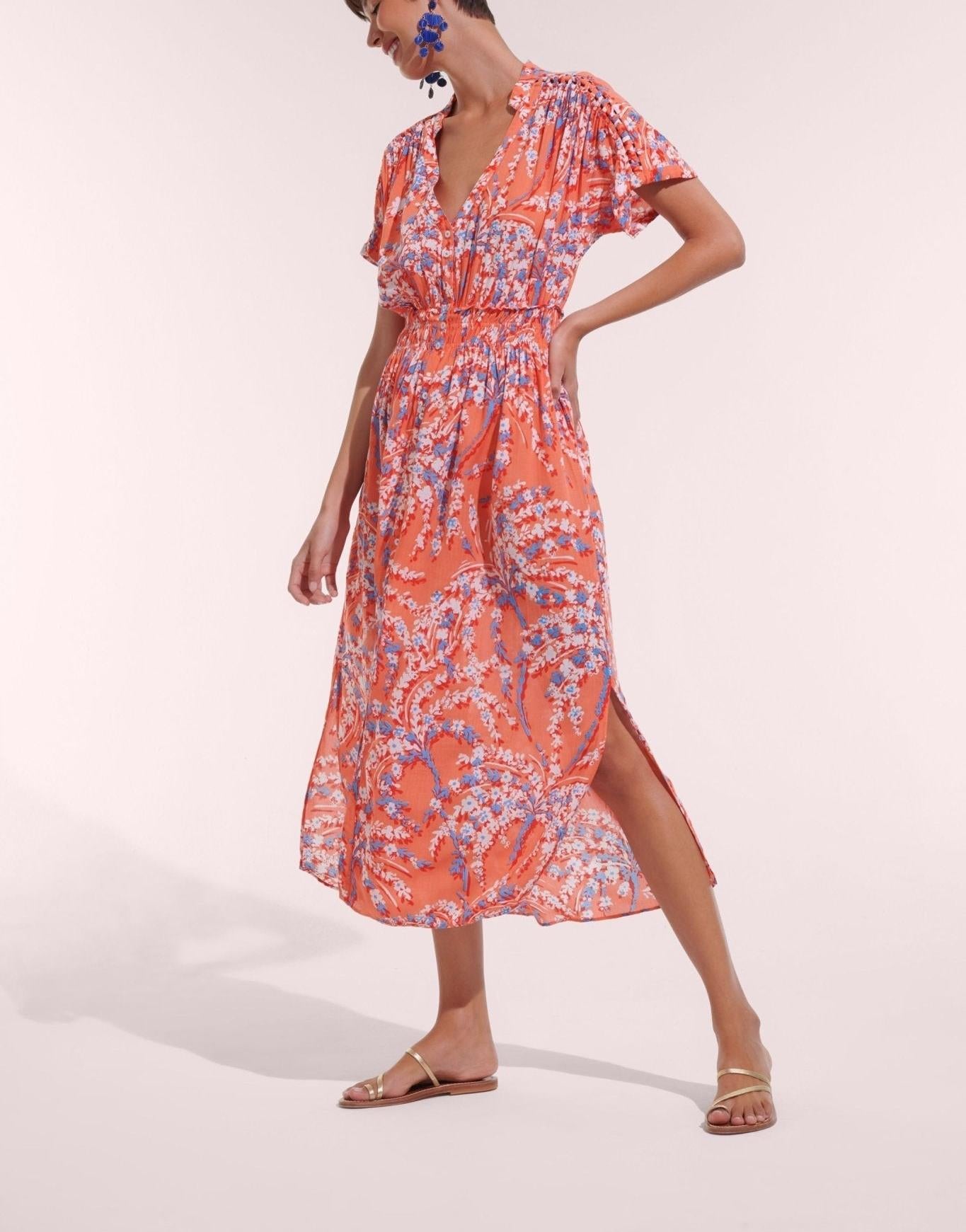 Long Dress Becky V - Poupette St Barths