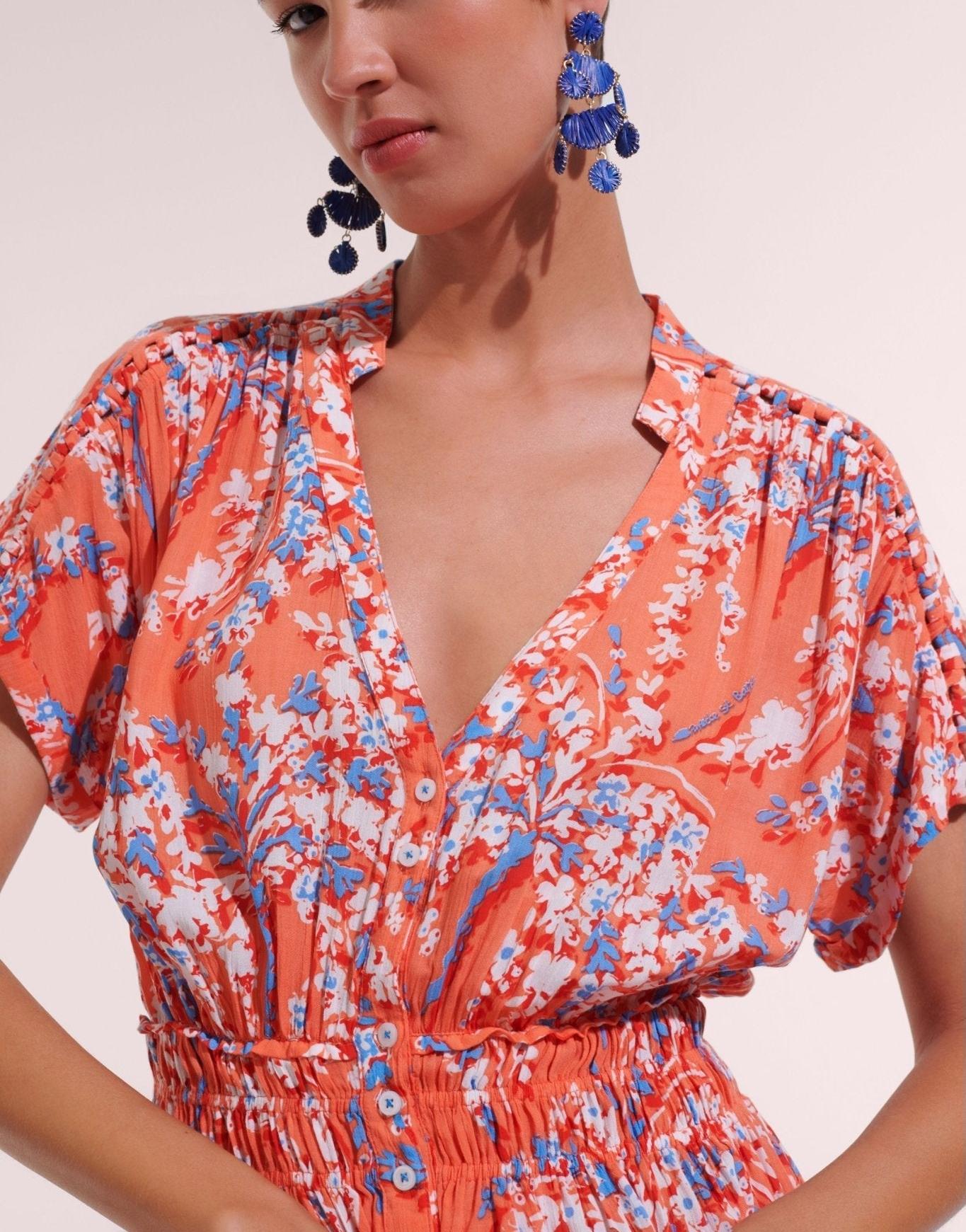 Long Dress Becky V - Poupette St Barths