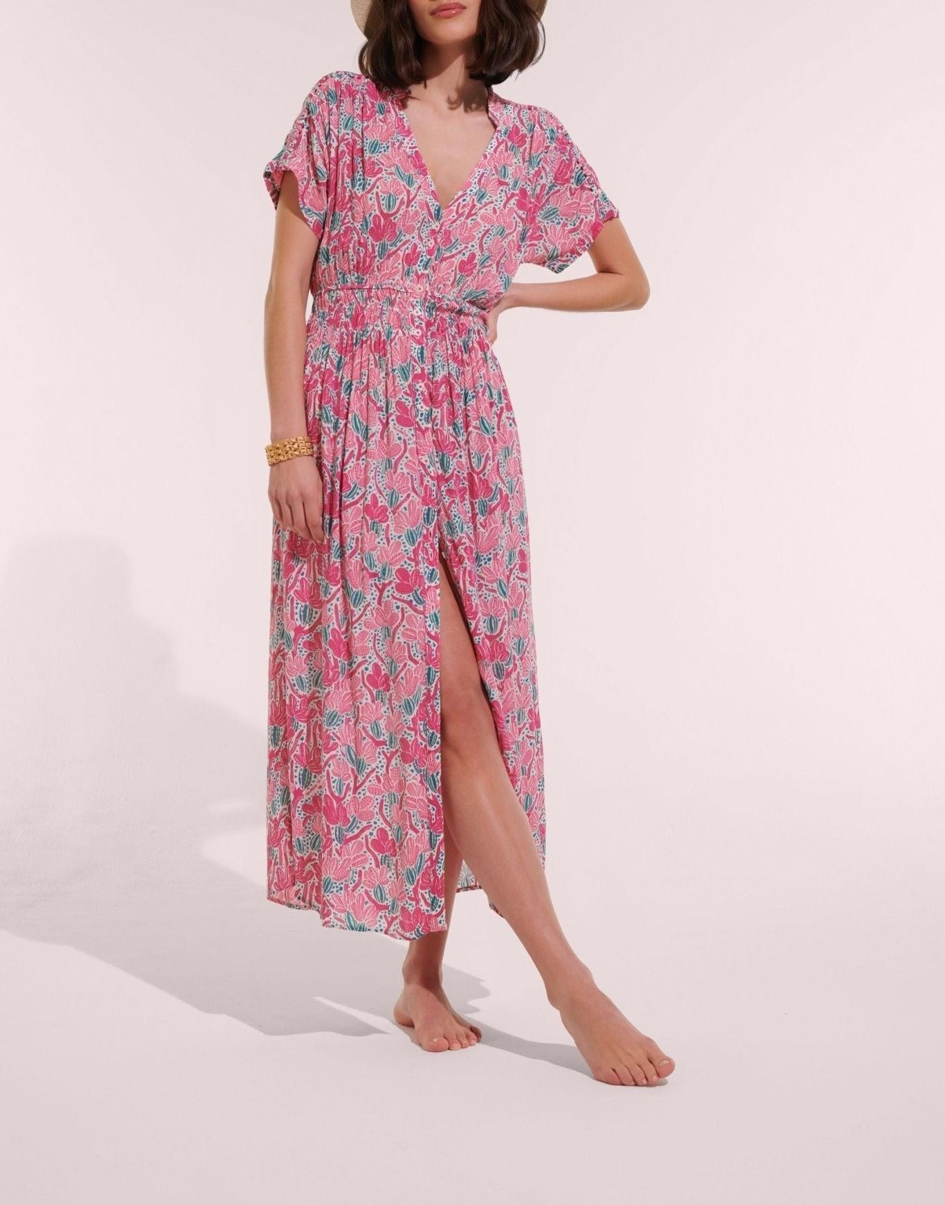 Long Dress Becky V - Poupette St Barths