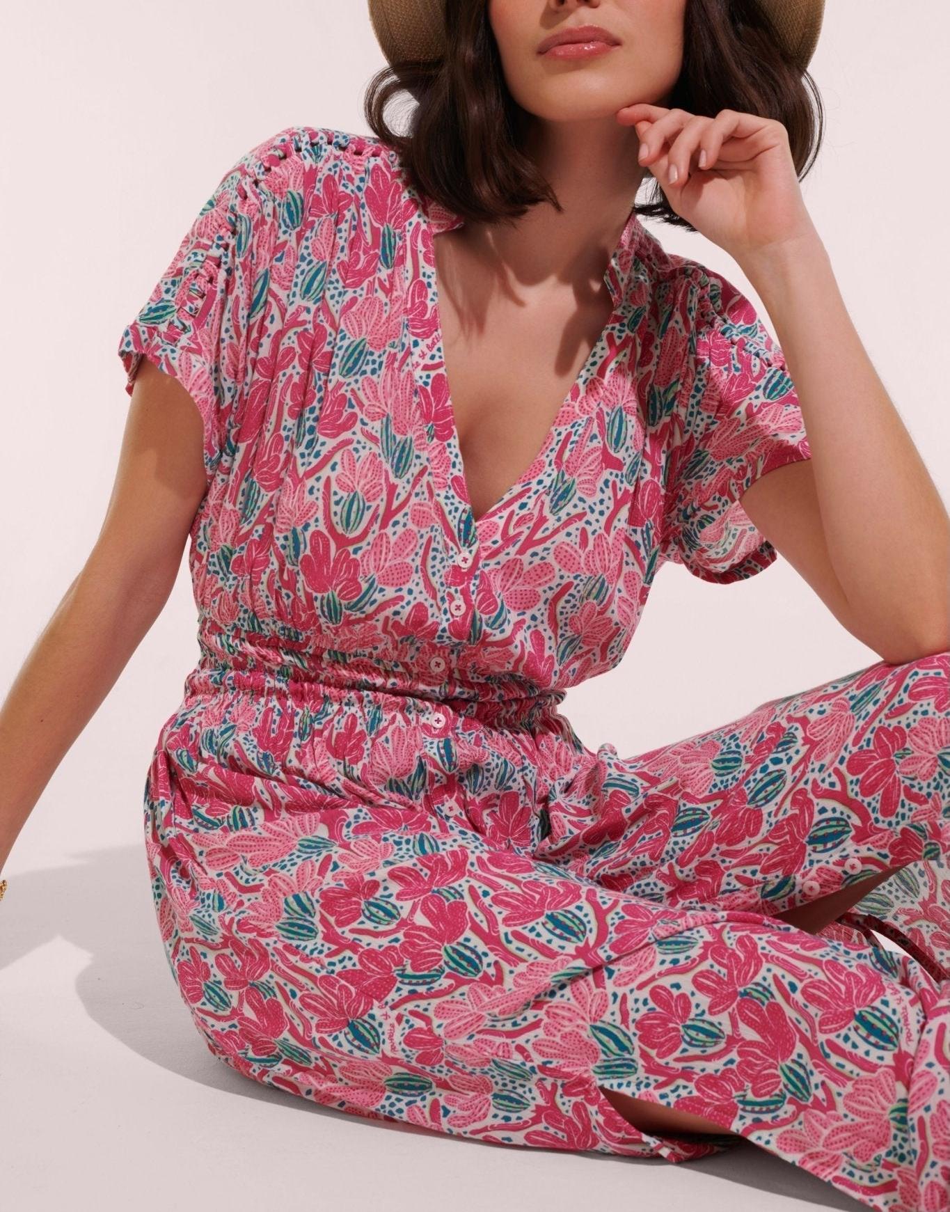 Long Dress Becky V - Poupette St Barths