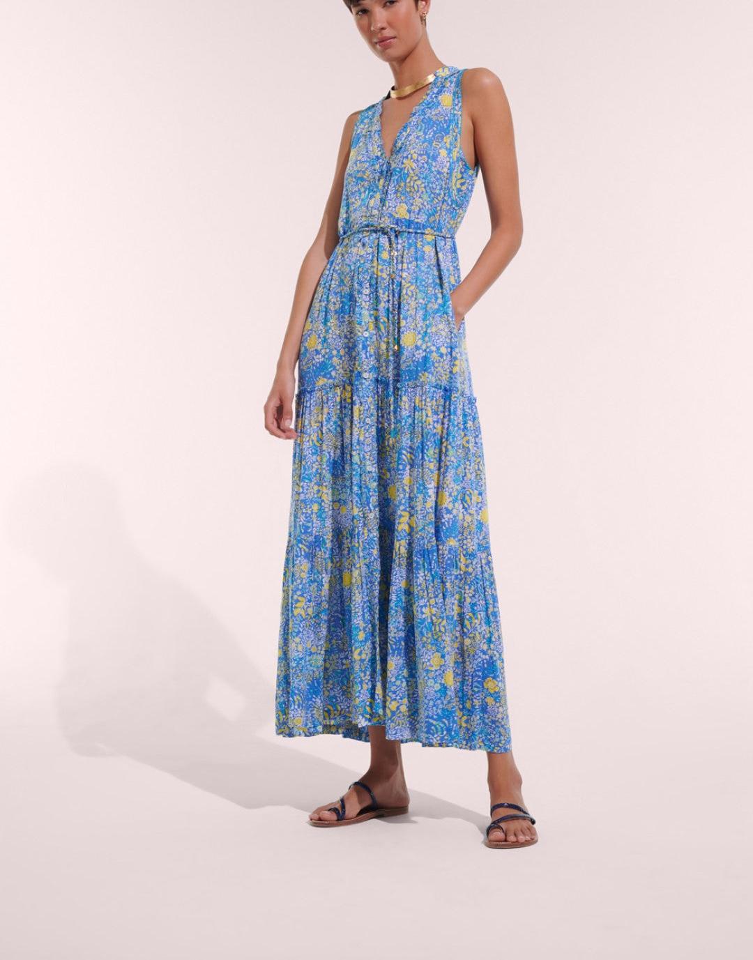 Long Dress Nana V - Poupette St Barths