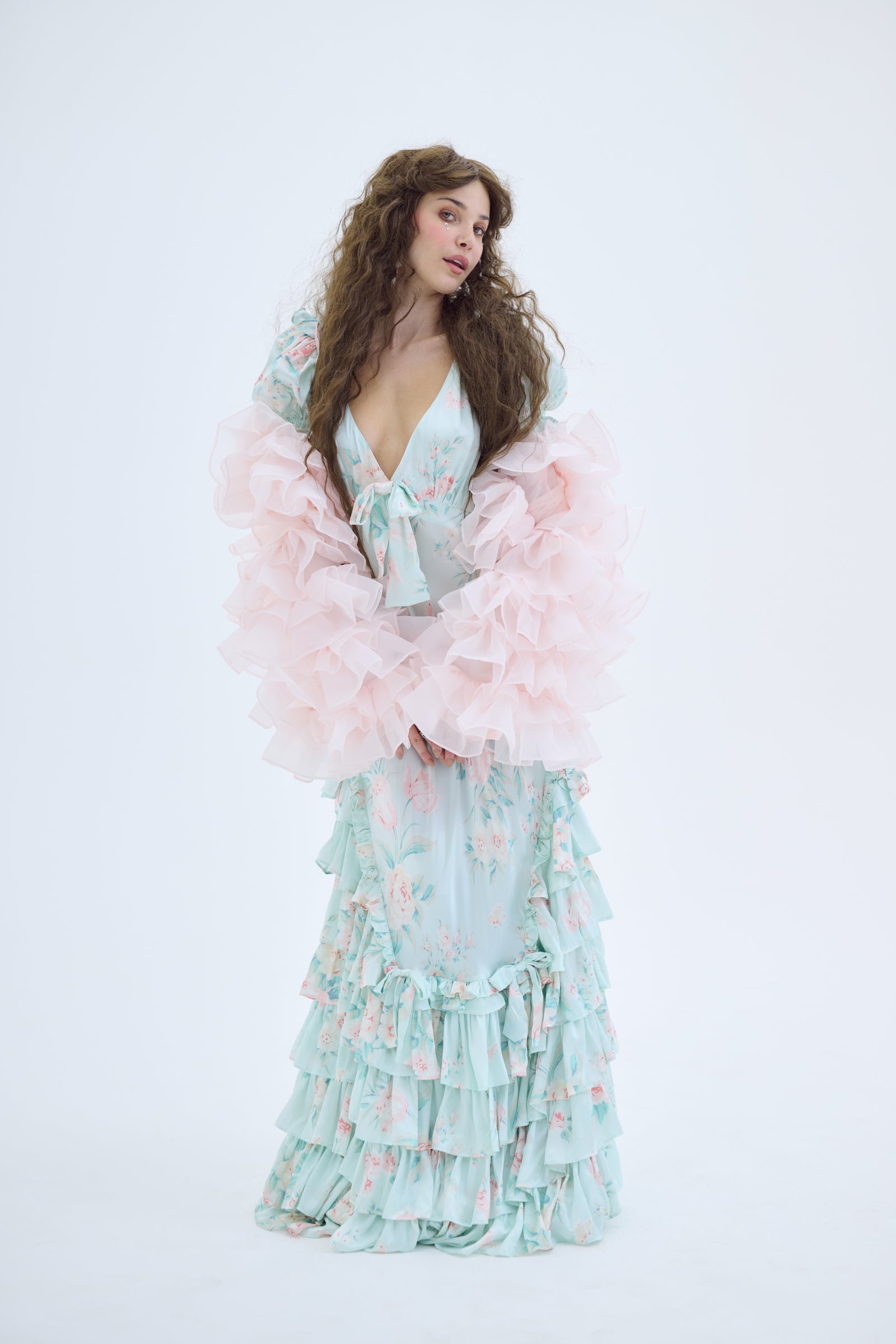 Le Petit Chou Boa Jacket in Strawberry Milk