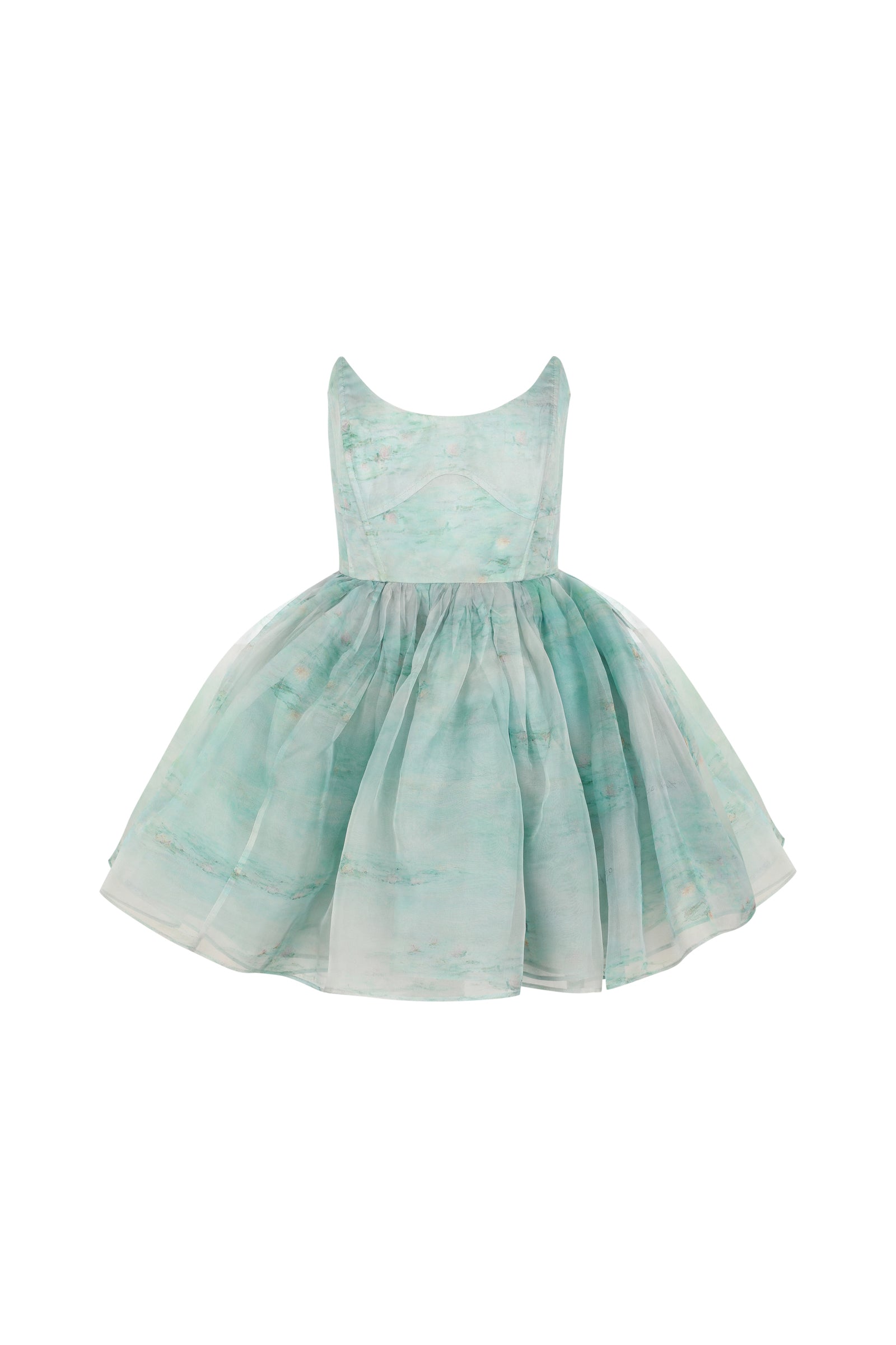 The Silk Gauze Water Lilies Veuve Dress