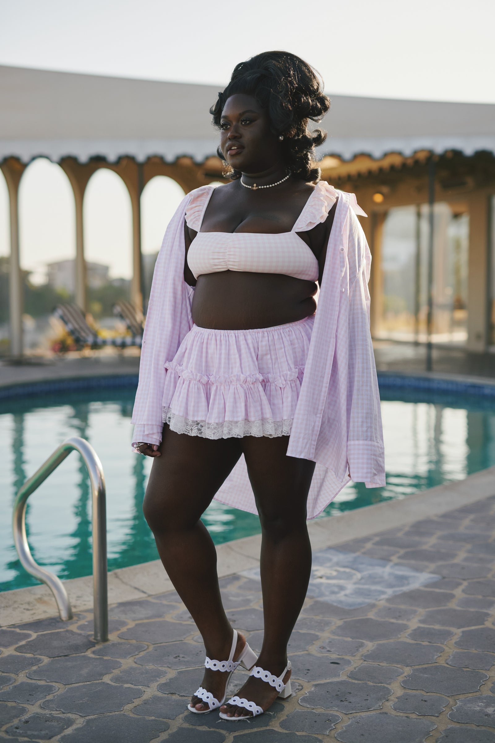 The Pink Gingham Degas Skirt