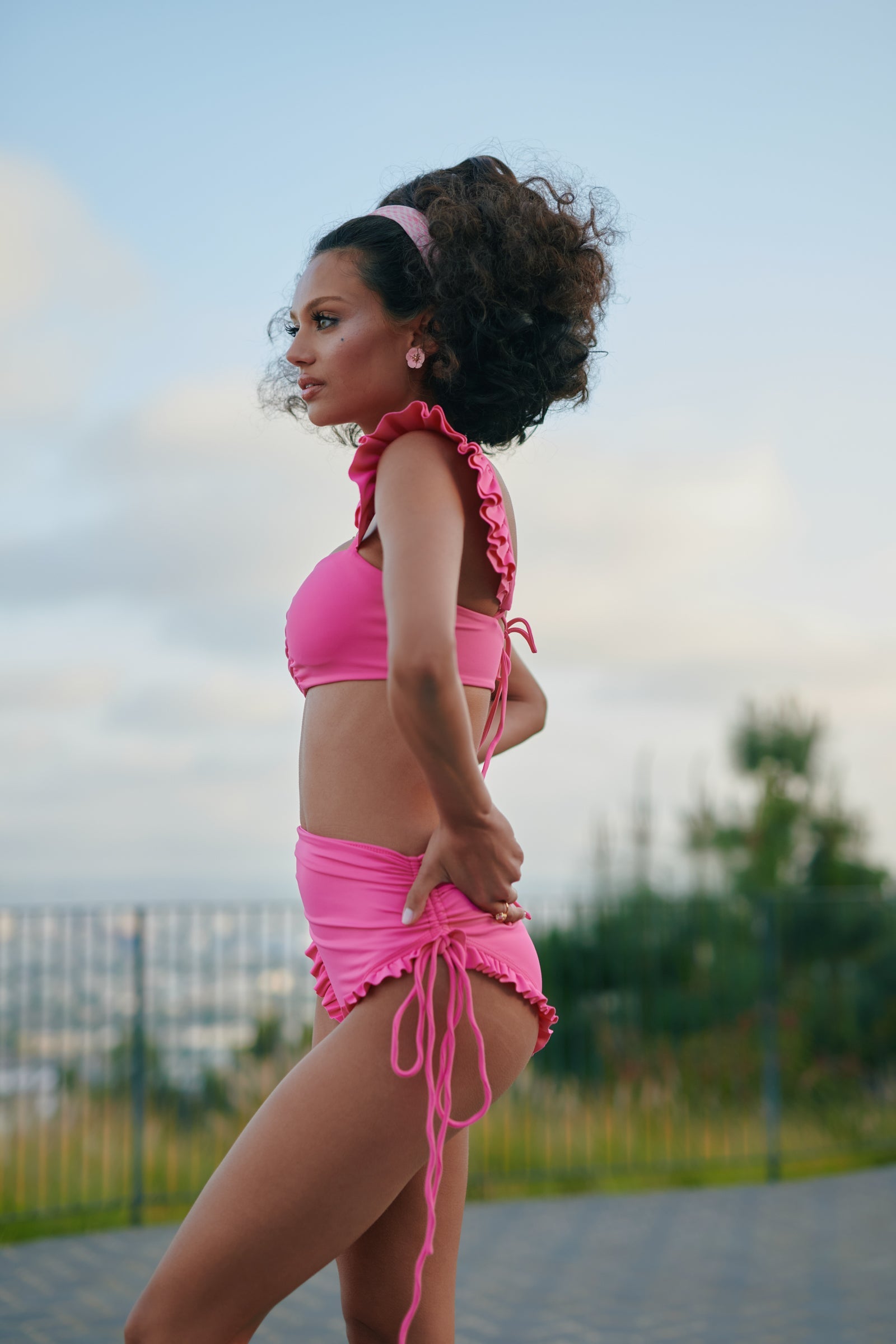 The Babe Ruffle Bikini Top